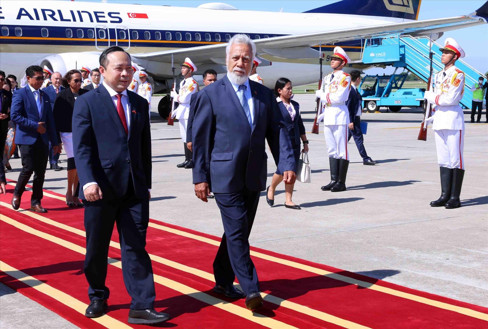 Thủ tướng Timor-Leste đến Hà Nội, bắt đầu chuyến thăm chính thức Việt Nam- Ảnh 2.