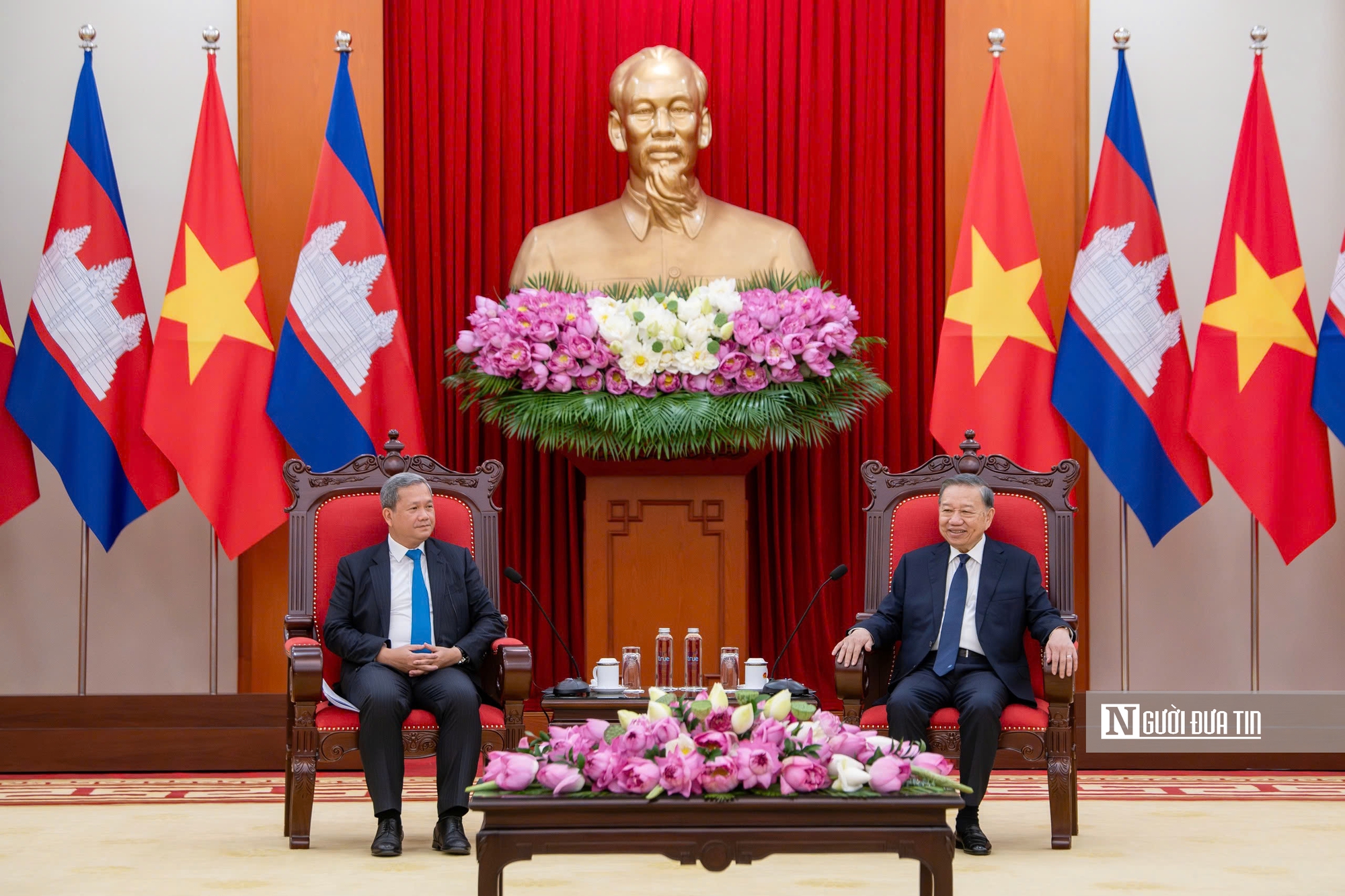 Tổng Bí thư, Chủ tịch nước Tô Lâm tiếp Thủ tướng Campuchia Hun Manet - Ảnh 5.