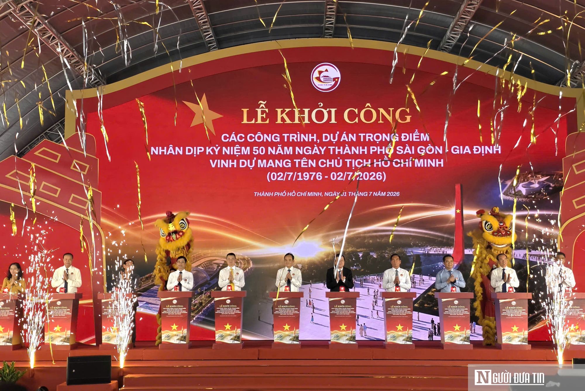 Tp.HCM khởi c&ocirc;ng 8 dự &aacute;n trọng điểm trị gi&aacute; khoảng 9,6 tỷ USD ch&agrave;o mừng 50 năm Th&agrave;nh phố mang t&ecirc;n B&aacute;c - Ảnh 1.