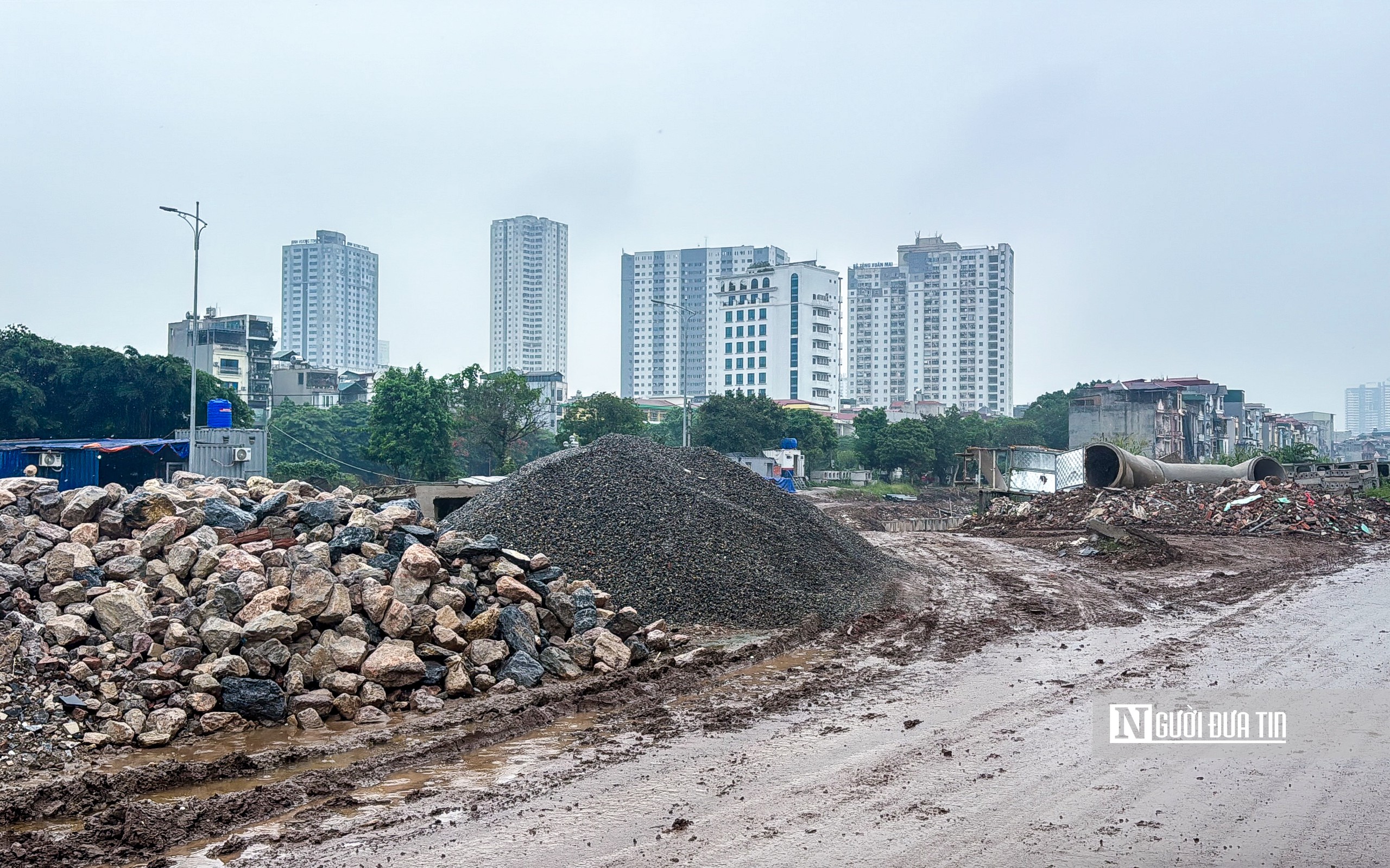 Hà Nội: Cận cảnh tiến độ thi công kênh La Khê- Ảnh 19.