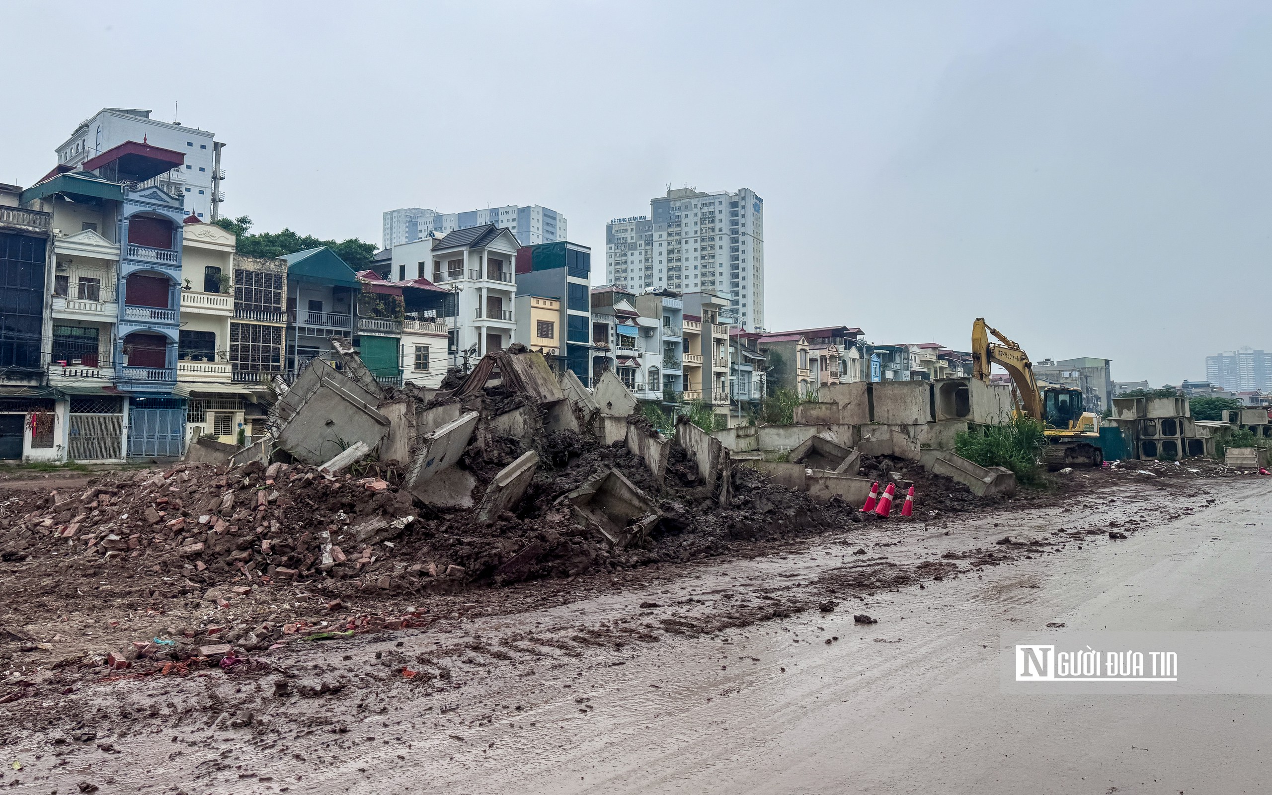 Hà Nội: Cận cảnh tiến độ thi công kênh La Khê- Ảnh 16.