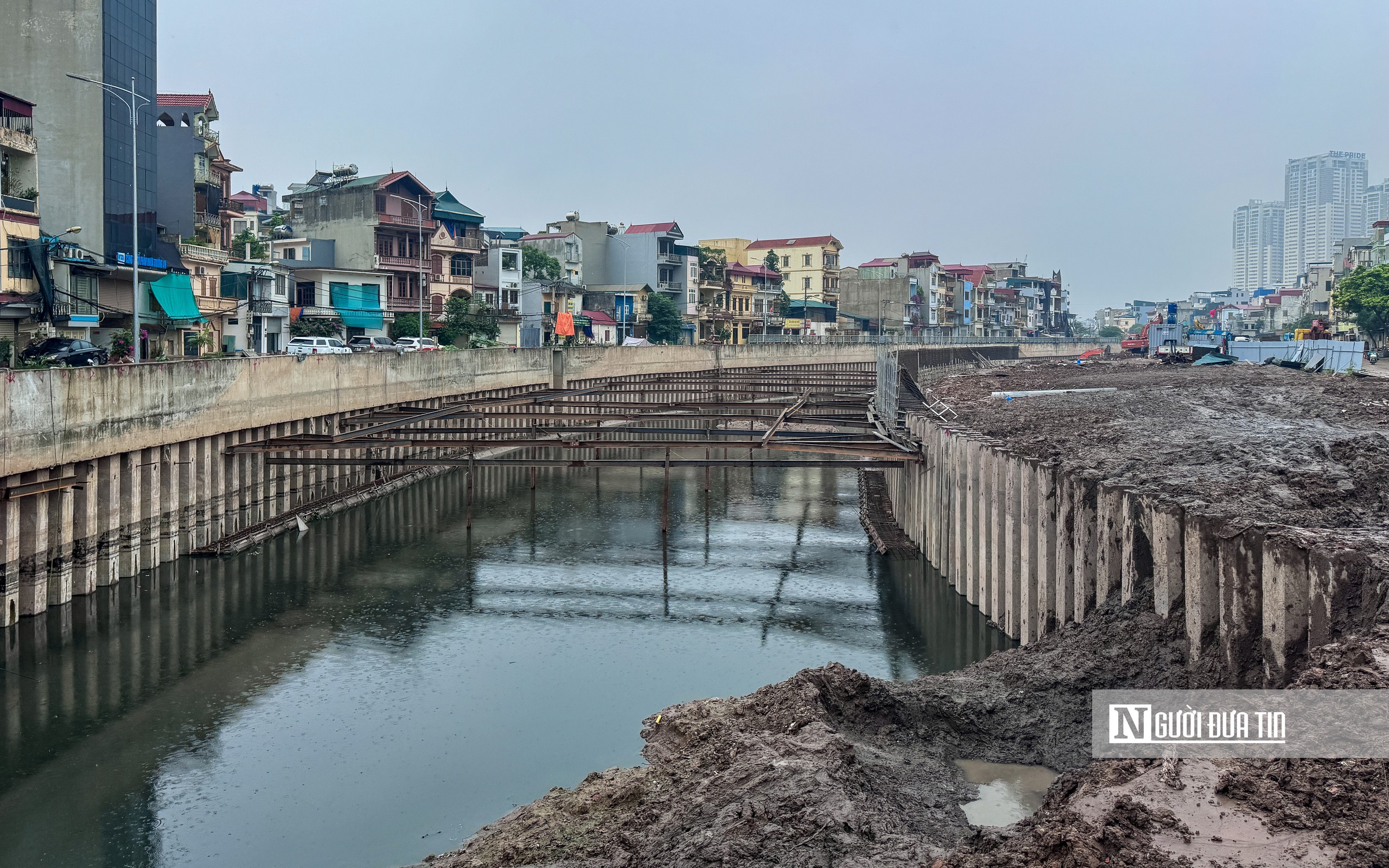 Hà Nội: Cận cảnh tiến độ thi công kênh La Khê- Ảnh 11.