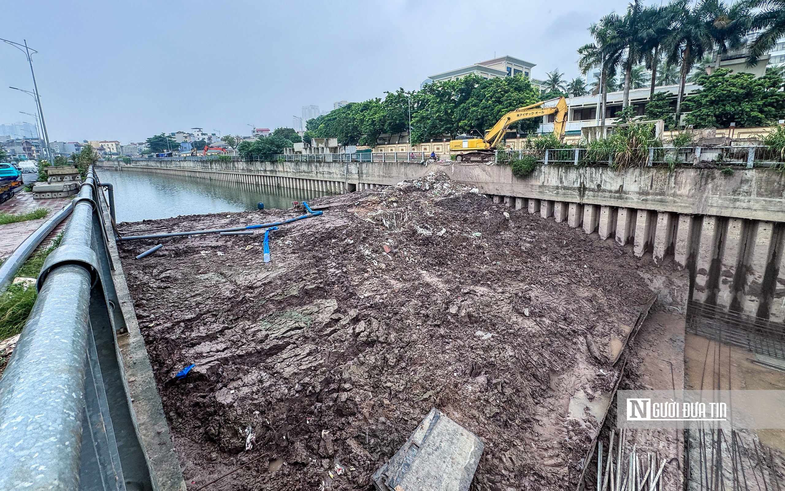 Hà Nội: Cận cảnh tiến độ thi công kênh La Khê- Ảnh 13.