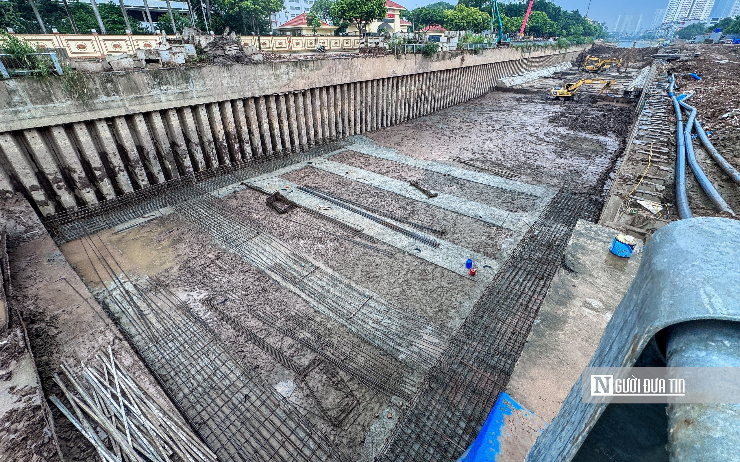 Hà Nội: Cận cảnh tiến độ thi công kênh La Khê- Ảnh 6.