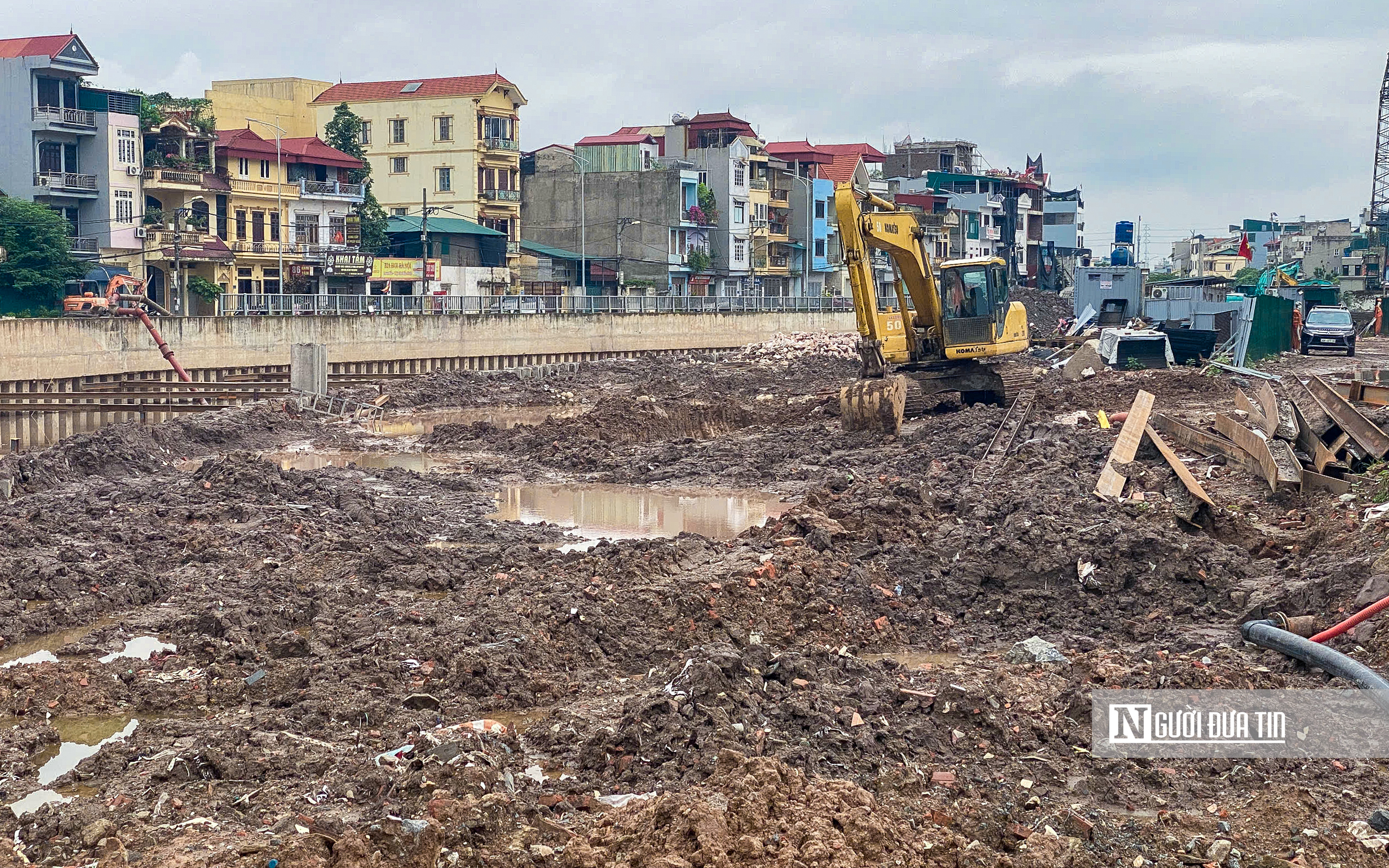 Hà Nội: Cận cảnh tiến độ thi công kênh La Khê- Ảnh 12.