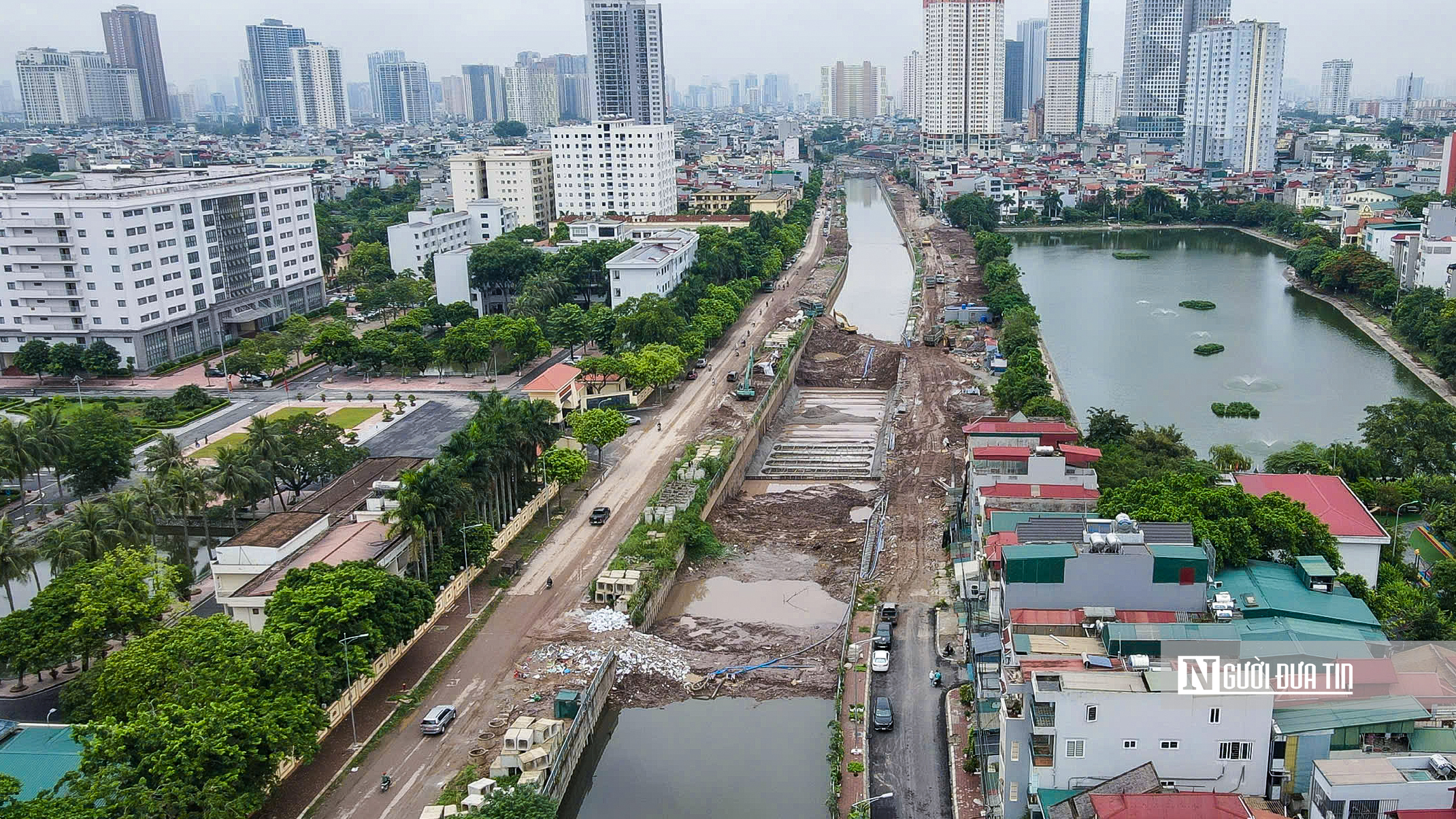 Hà Nội: Cận cảnh tiến độ thi công kênh La Khê- Ảnh 20.