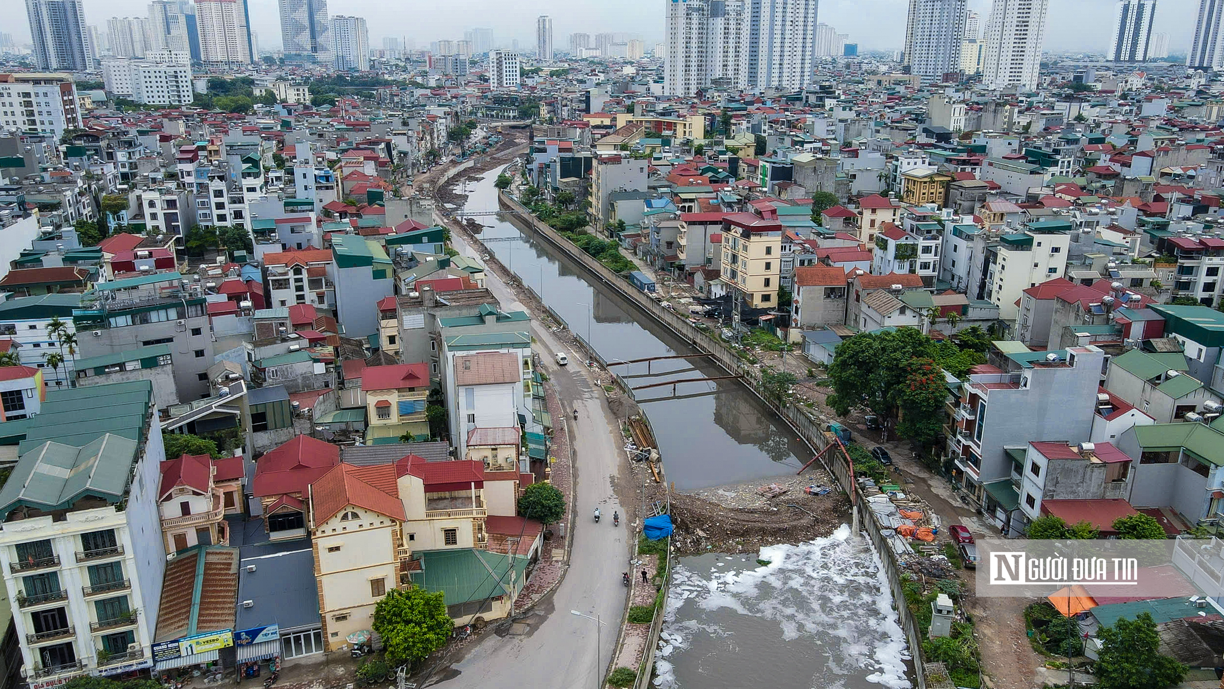 Hà Nội: Cận cảnh tiến độ thi công kênh La Khê- Ảnh 4.