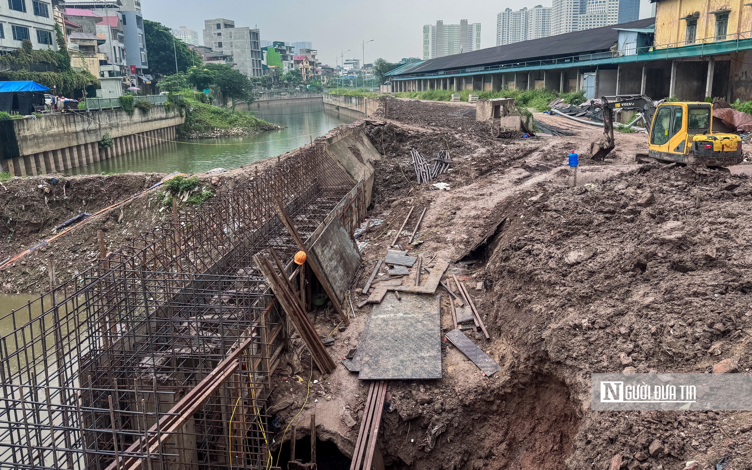 Hà Nội: Cận cảnh tiến độ thi công kênh La Khê- Ảnh 8.