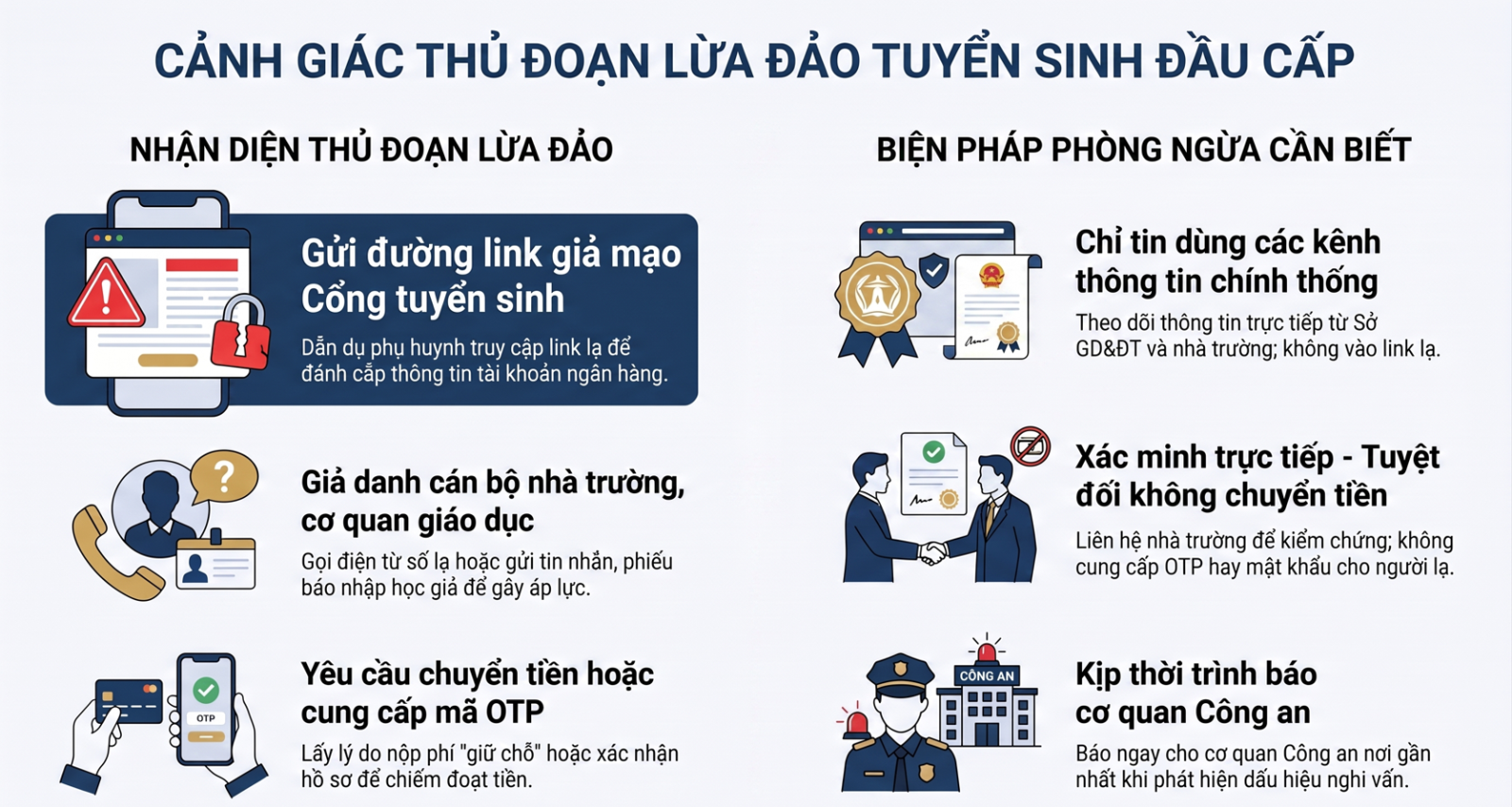 Cảnh giác thủ đoạn giả mạo thông báo tuyển sinh đầu cấp để lừa đảo - Ảnh 1.