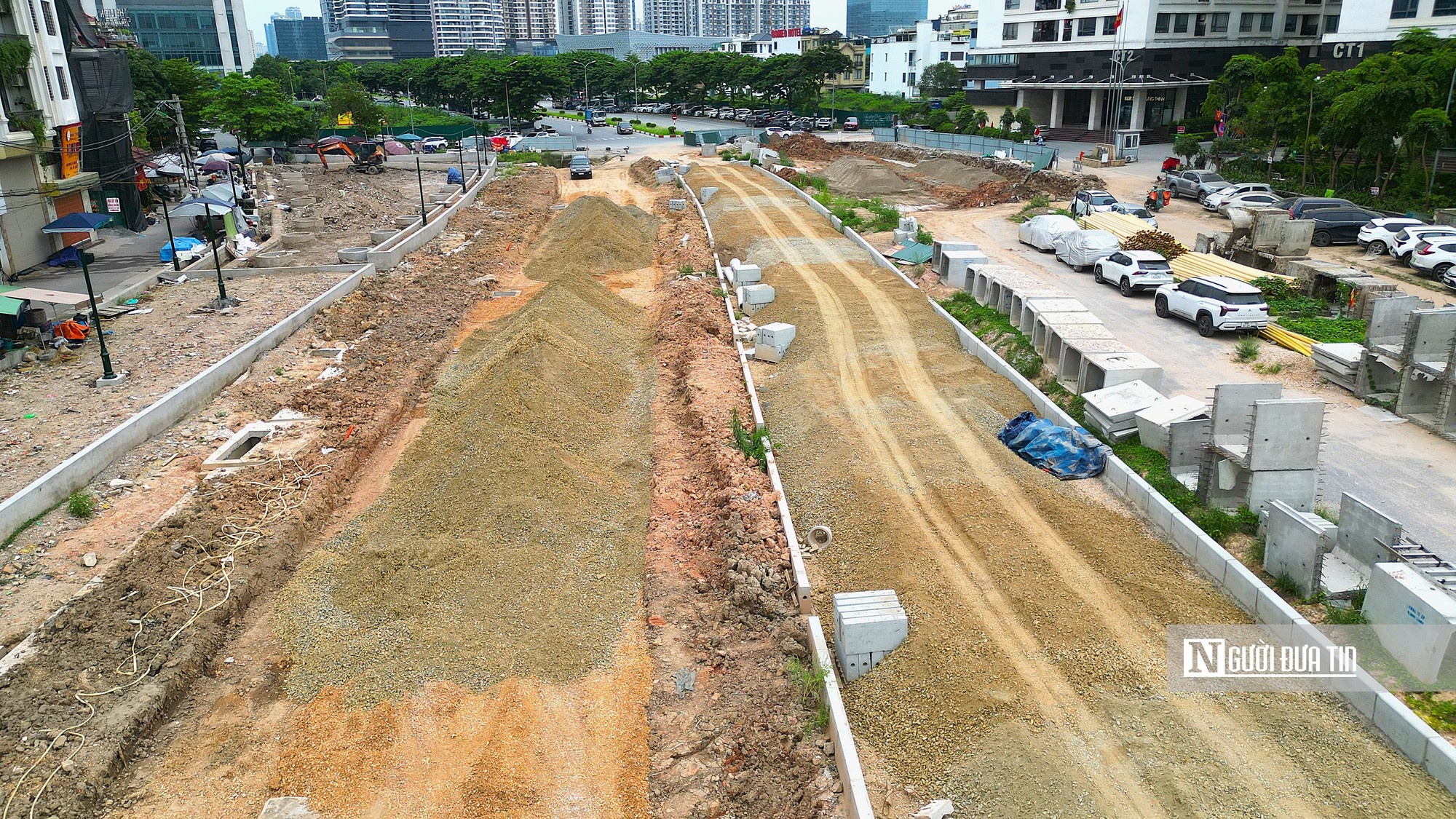 Diện mạo đường V&agrave;nh đai 2,5 đoạn qua phường Xu&acirc;n Đỉnh dần th&agrave;nh h&igrave;nh - Ảnh 6.