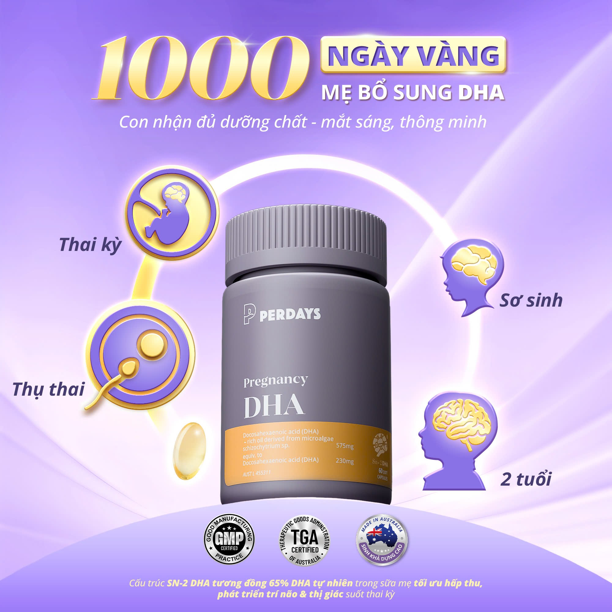 DHA cho thai nhi và mẹ bầu: Thiếu DHA ảnh hưởng thế nào? - Ảnh 1.
