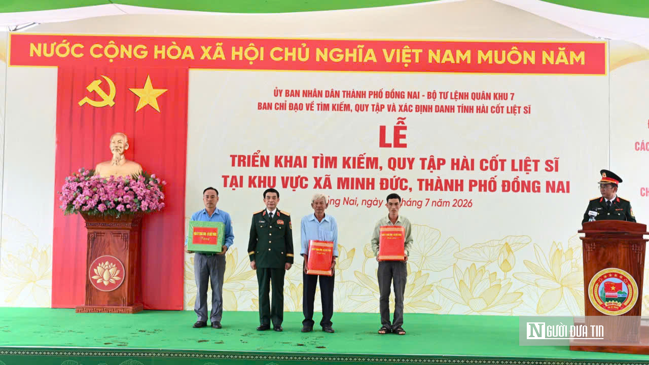 To&agrave;n cảnh lễ triển khai t&igrave;m kiếm h&agrave;i cốt liệt sĩ tại x&atilde; Minh Đức- Ảnh 7.