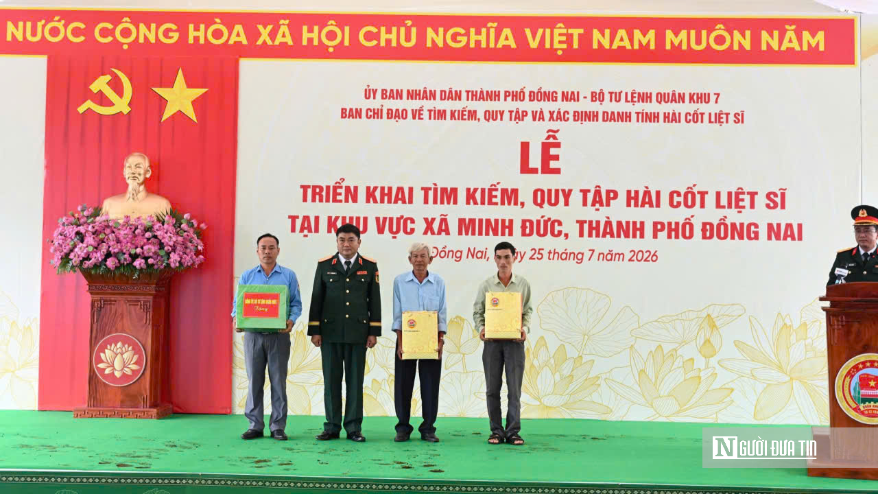 To&agrave;n cảnh lễ triển khai t&igrave;m kiếm h&agrave;i cốt liệt sĩ tại x&atilde; Minh Đức- Ảnh 8.