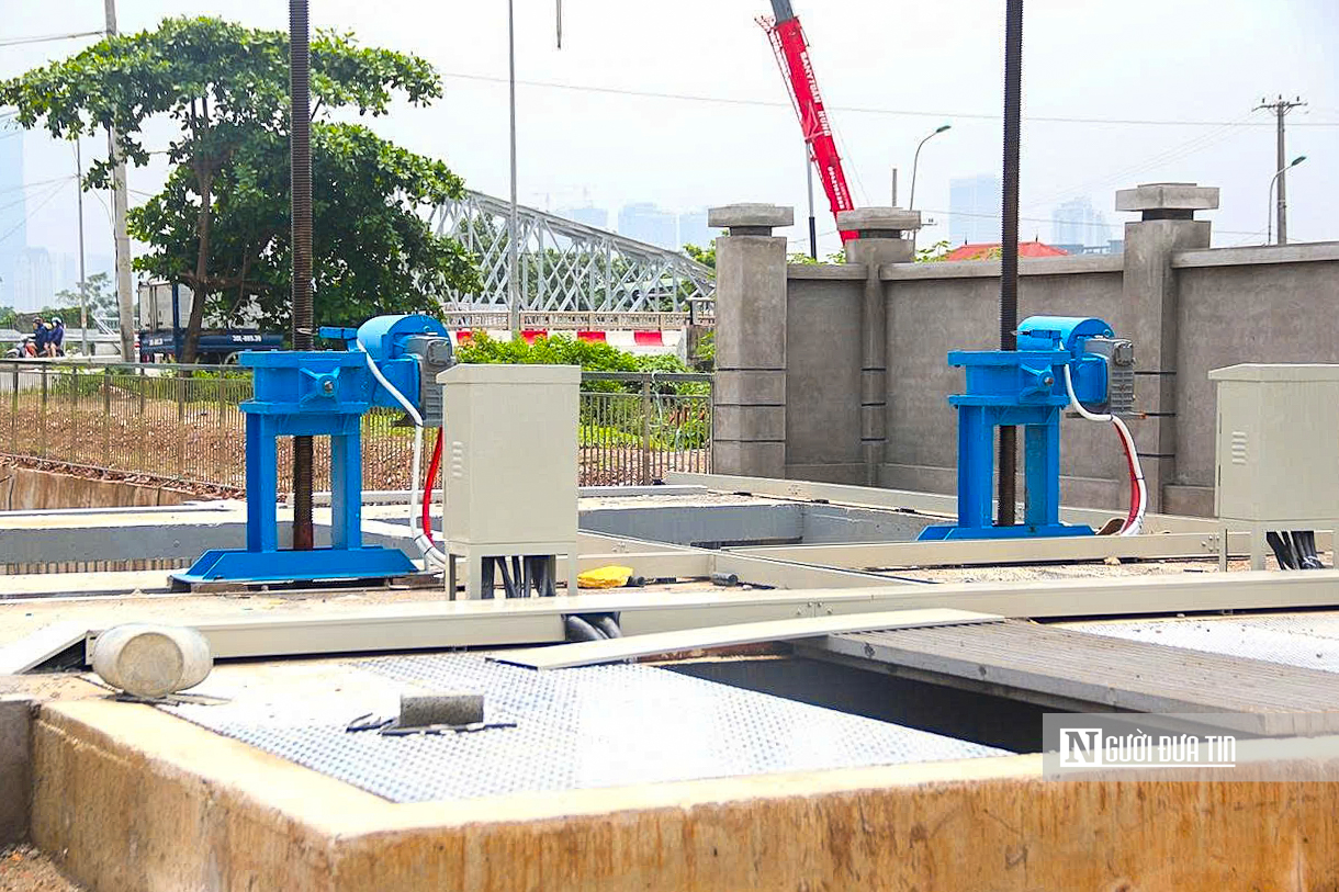 Hà Nội: Loạt trạm bơm chống ngập dọc Đại lộ Thăng Long đi vào vận hành- Ảnh 5.