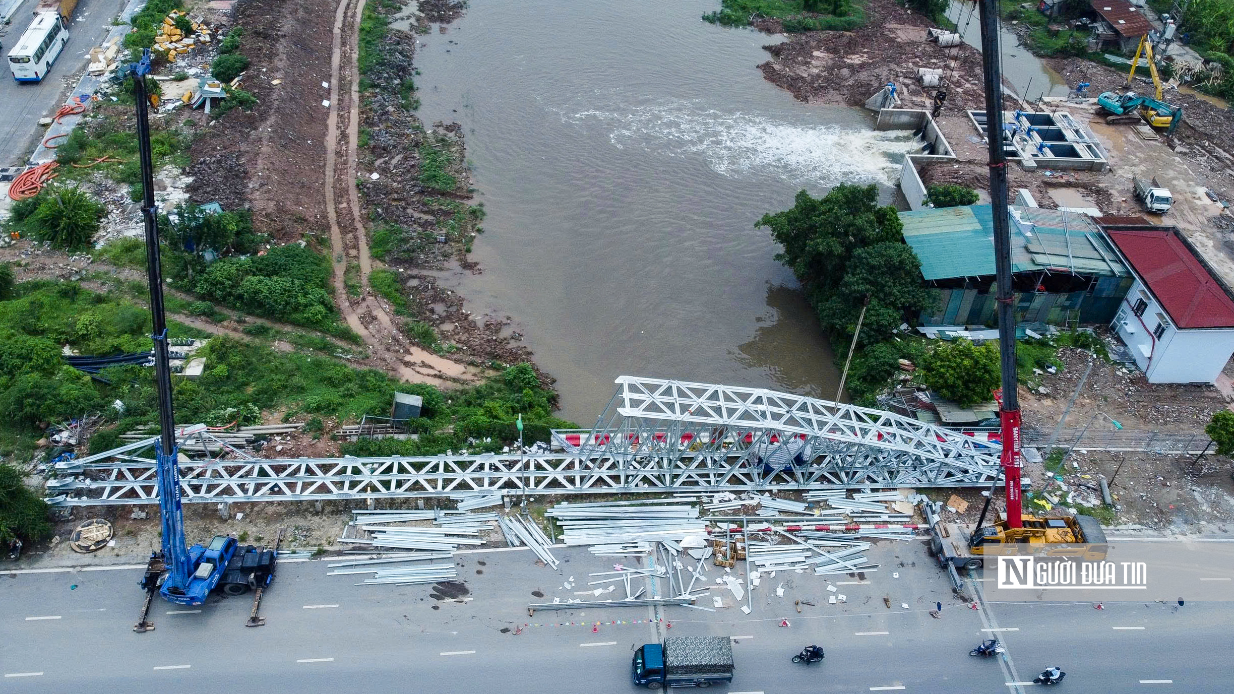Hà Nội: Loạt trạm bơm chống ngập dọc Đại lộ Thăng Long đi vào vận hành- Ảnh 11.