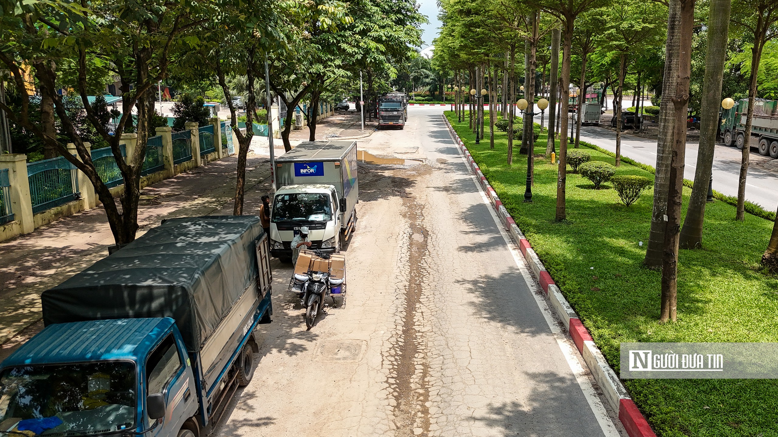 H&agrave; Nội: Mặt đường T&acirc;n Mỹ hư hỏng sau khi thi c&ocirc;ng hồ điều h&ograve;a Ph&uacute; Đ&ocirc; - Ảnh 2.