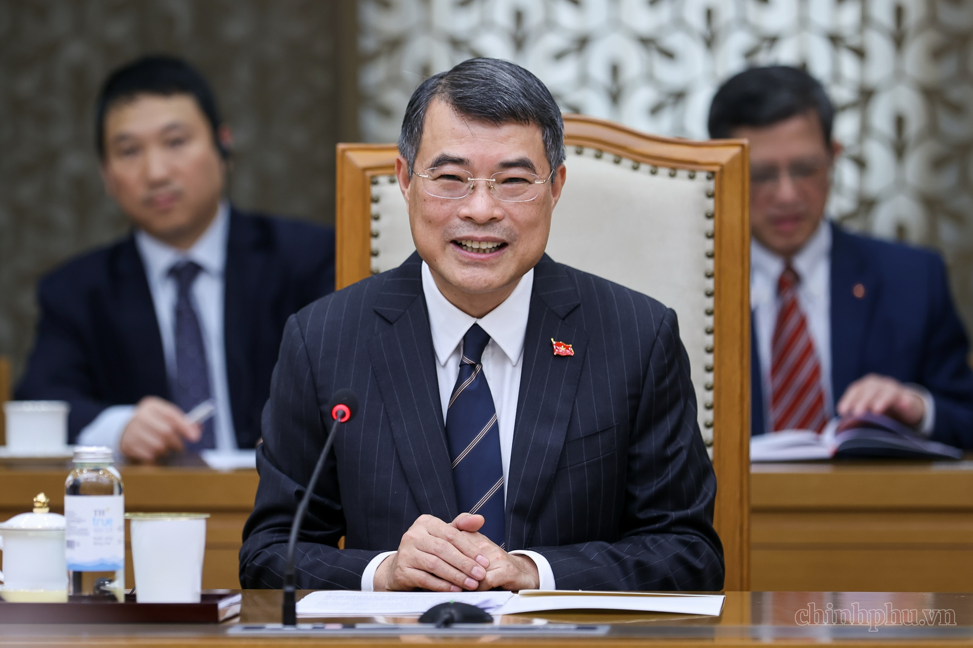 Thủ tướng Lê Minh Hưng tiếp Trưởng Ban Tổ chức Trung ương Đảng Nhân dân Cách mạng Lào- Ảnh 2.