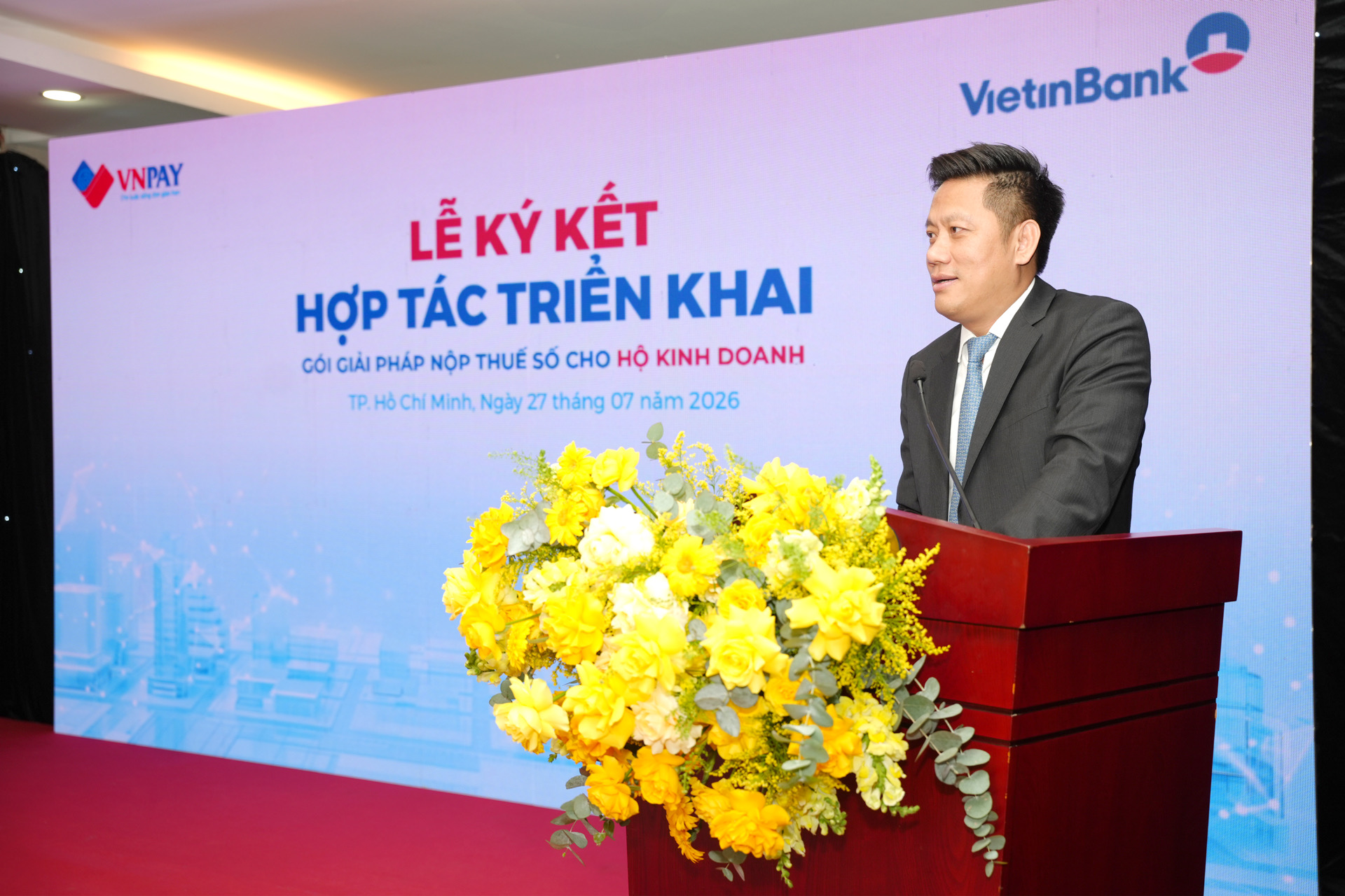 VietinBank và VNPAY hợp tác triển khai Bộ giải pháp Nộp thuế số, đồng hành cùng hộ kinh doanh chuyển đổi số - Ảnh 1.