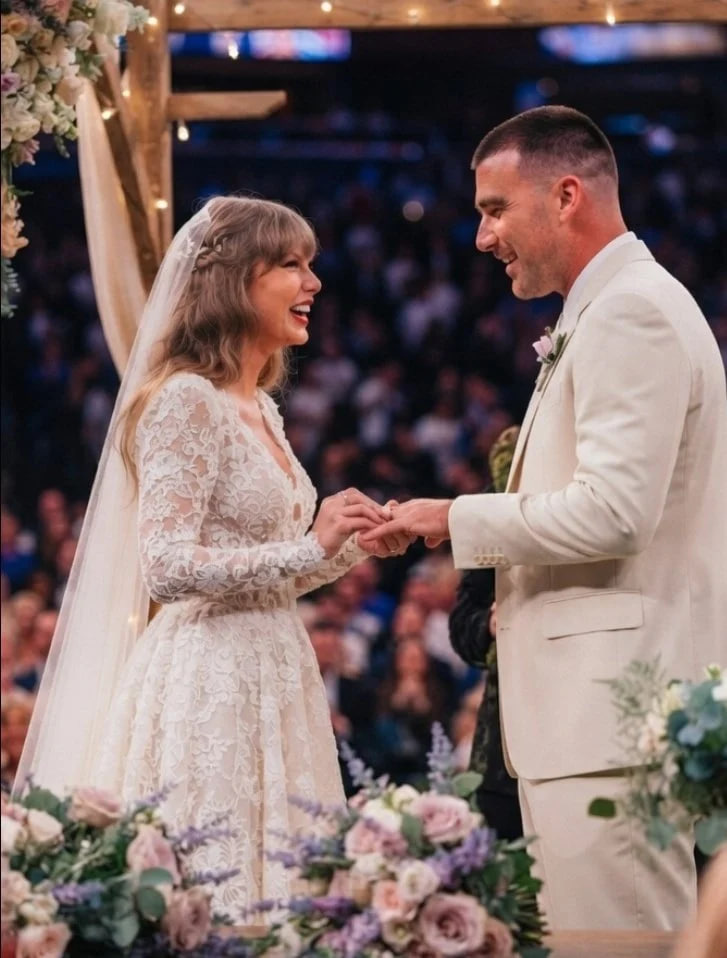 Ashley Smith - người may mắn bắt được bó hoa cưới của Taylor Swift - Ảnh 1.