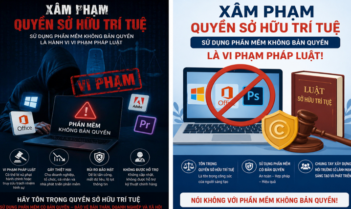 C&ocirc;ng an cảnh b&aacute;o người d&ugrave;ng phần mềm lậu, vi phạm bản quyền c&oacute; thể đối mặt với ph&aacute;p luật- Ảnh 1.