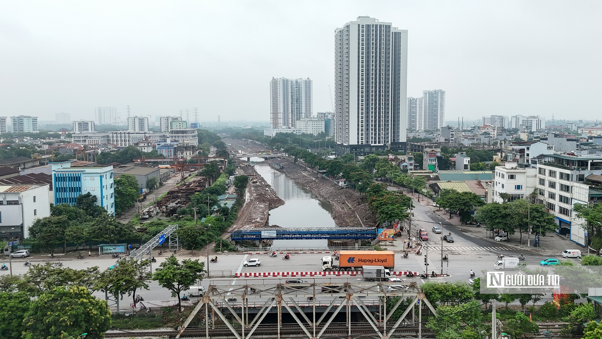 Hà Nội: Toàn cảnh tiến độ dự án cải tạo hạ lưu sông Kim Ngưu trị giá gần 700 tỷ đồng - Ảnh 5.