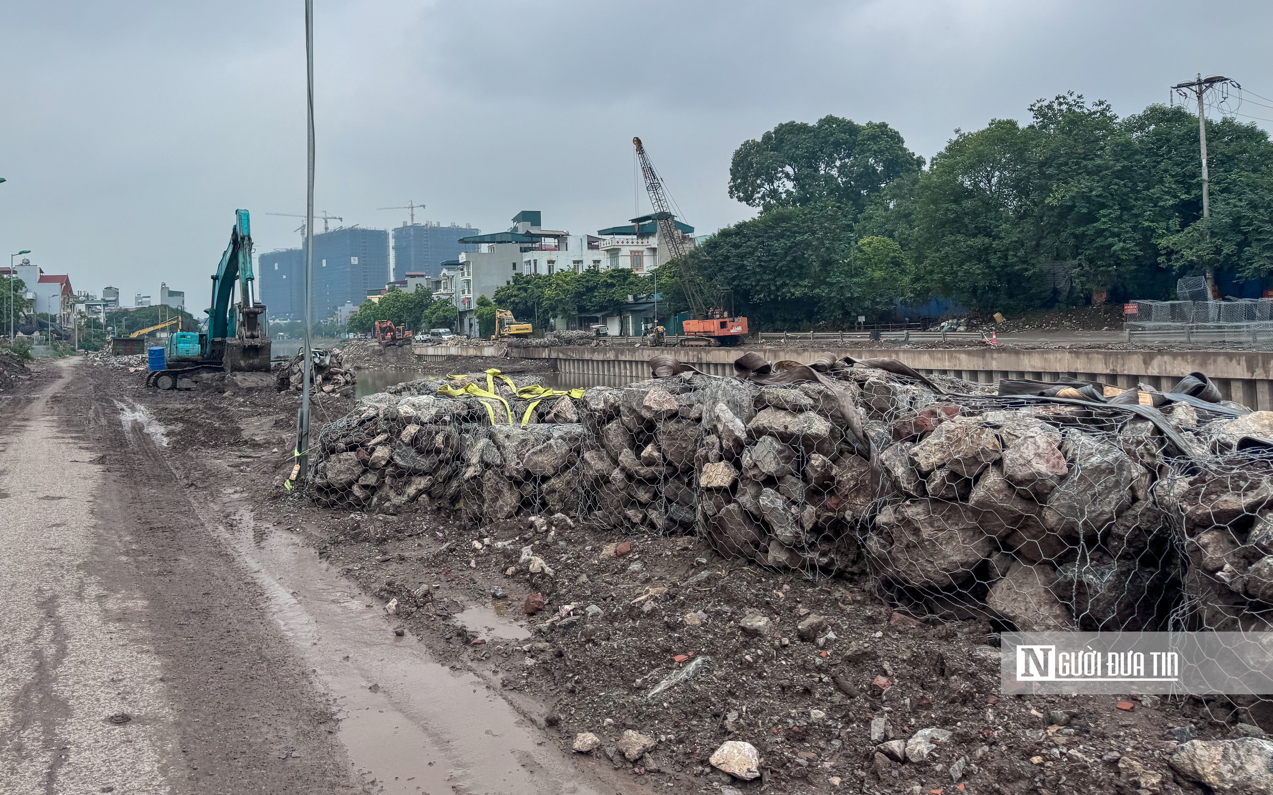 Hà Nội: Toàn cảnh tiến độ dự án cải tạo hạ lưu sông Kim Ngưu trị giá gần 700 tỷ đồng - Ảnh 11.