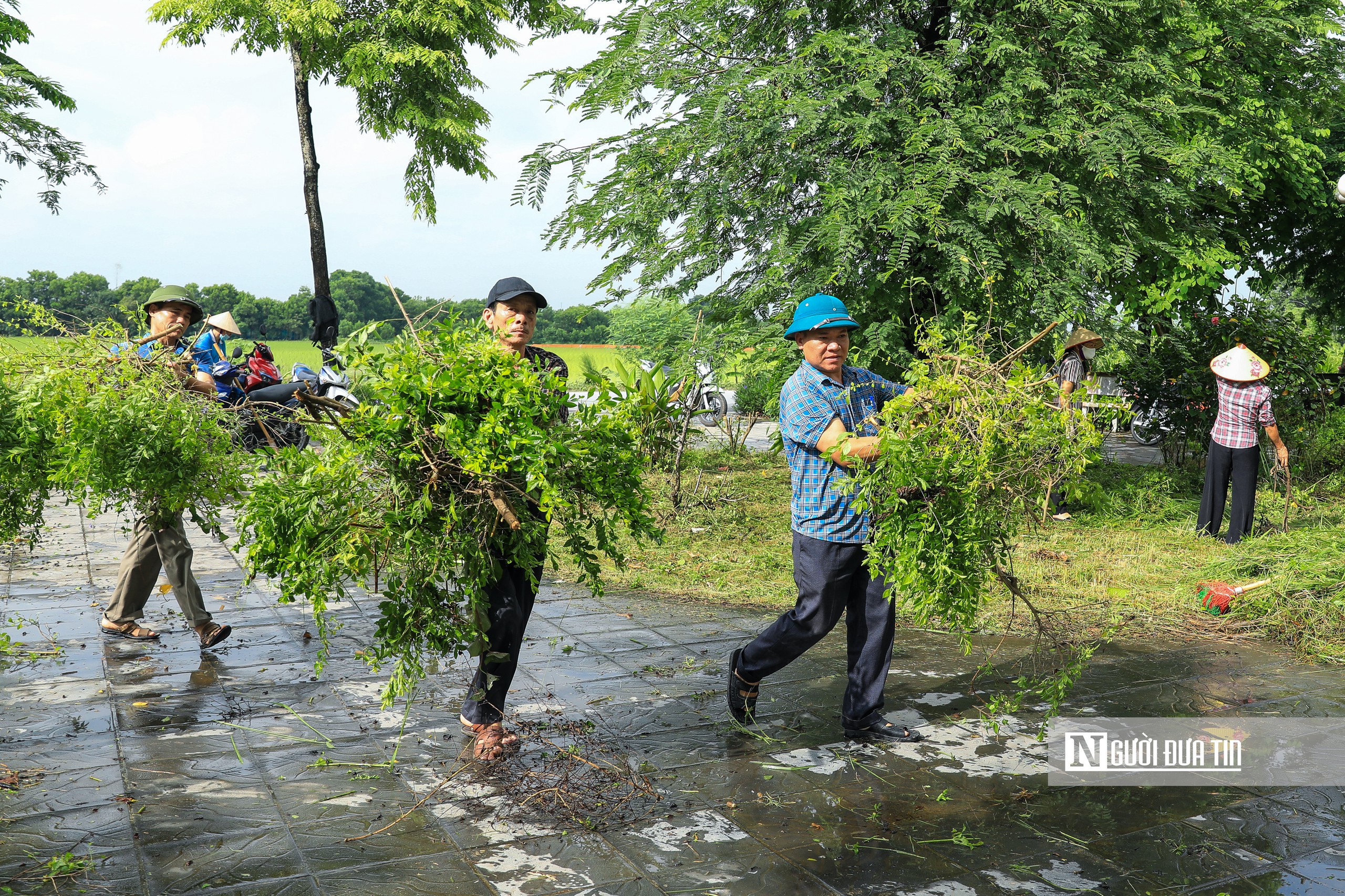 Người dân xã Thư Lâm phấn khởi hưởng ứng chiến dịch vì Thư Lâm phát triển- Ảnh 10.
