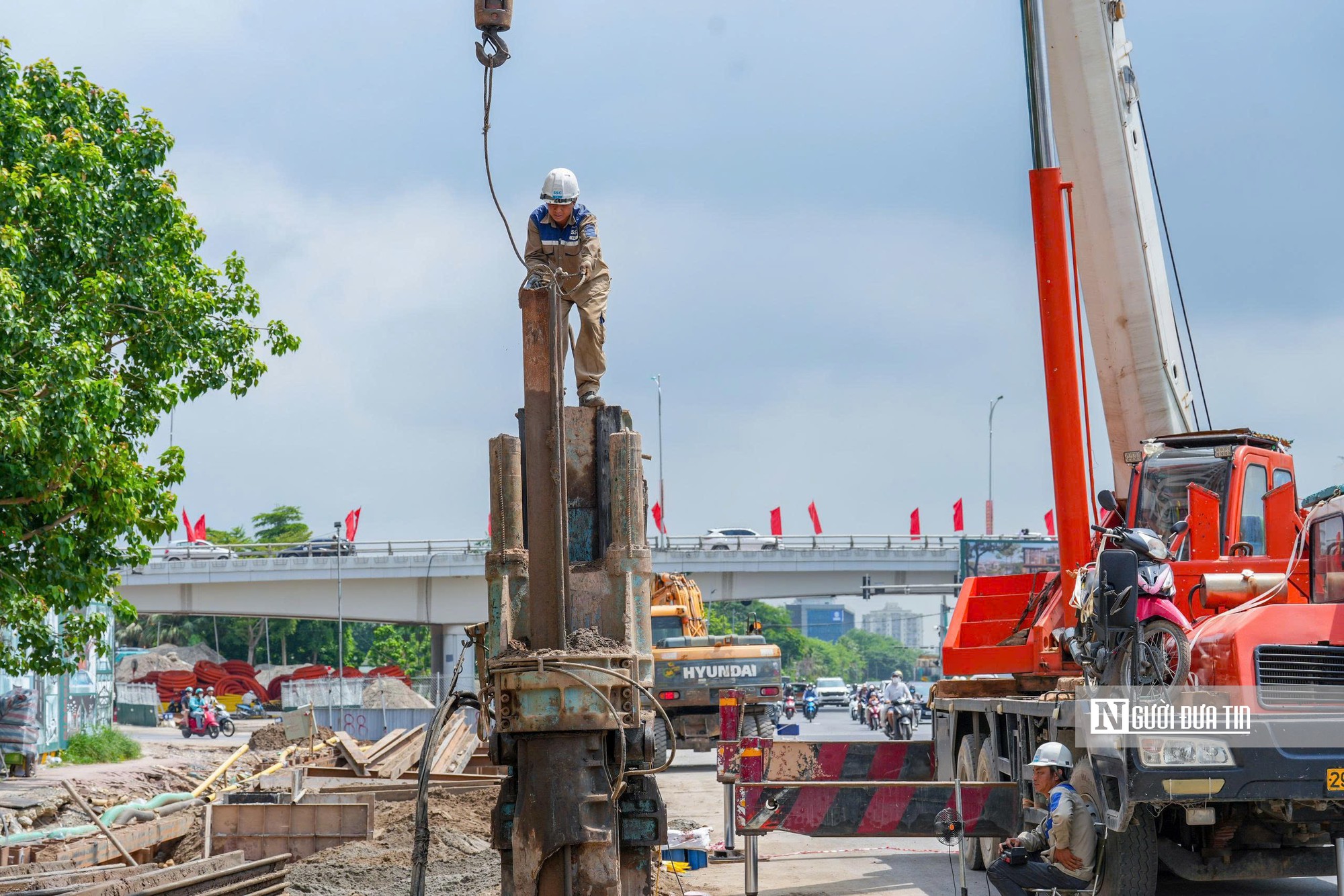 Hà Nội: Hầm chui 6 làn ở cửa ngõ phía Đông dần lộ diện sau 9 tháng thi công- Ảnh 5.