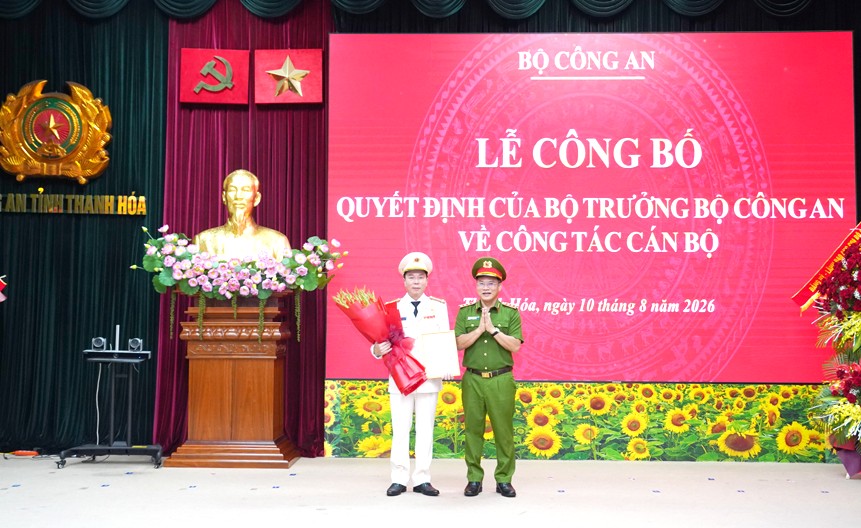 Đại tá Hoàng Quốc việt được bổ nhiệm giữ chức Giám đốc Công an tỉnh Thanh Hóa- Ảnh 1.