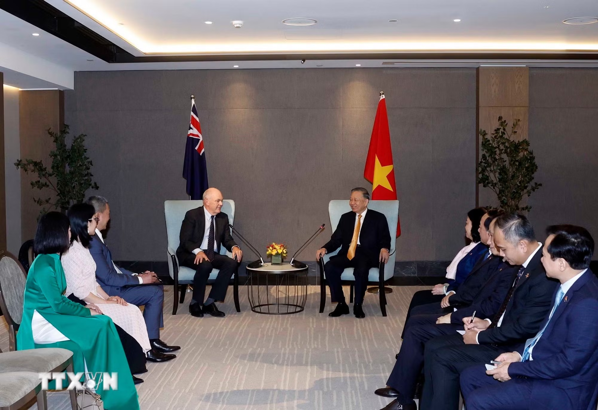 Tổng Bí thư, Chủ tịch nước Tô Lâm tiếp Quyền Chủ tịch Hội Hữu nghị New Zealand - Việt Nam - Ảnh 3.