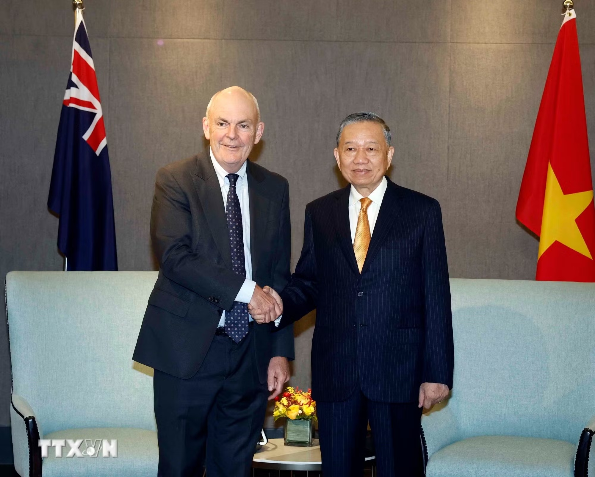Tổng Bí thư, Chủ tịch nước Tô Lâm tiếp Quyền Chủ tịch Hội Hữu nghị New Zealand - Việt Nam - Ảnh 1.