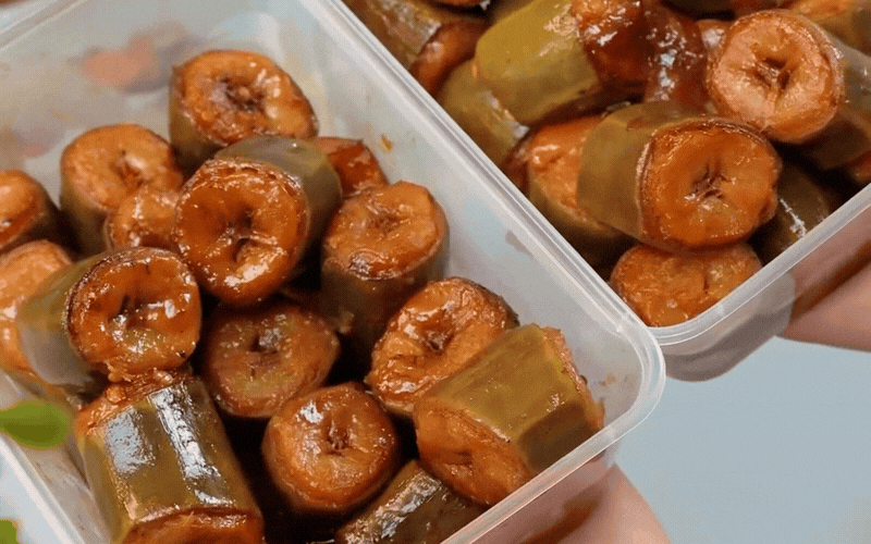 Chuối kho nguyên miếng – Món ăn hot trend gây bất ngờ bởi vị bùi, dẻo, đậm đà - Ảnh 6.