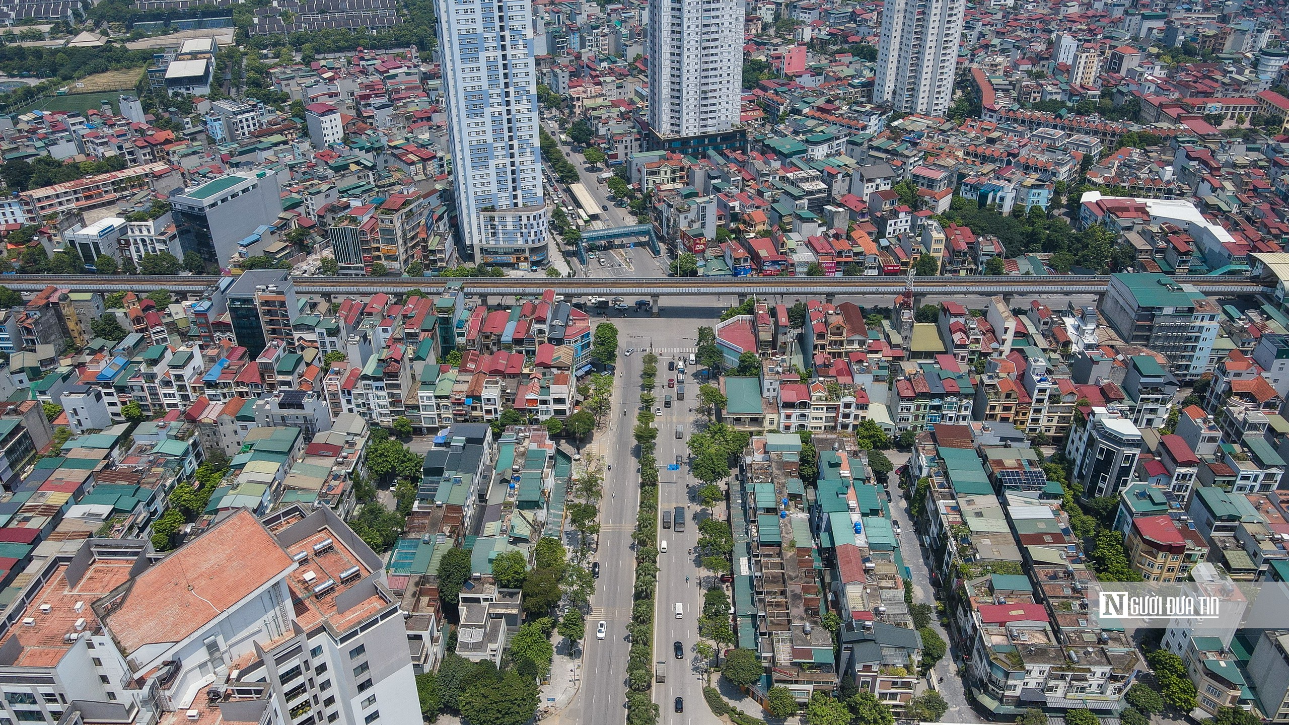Khoan khảo sát vị trí xây cầu vượt gần 822 tỷ đồng ở Hà Nội- Ảnh 2.