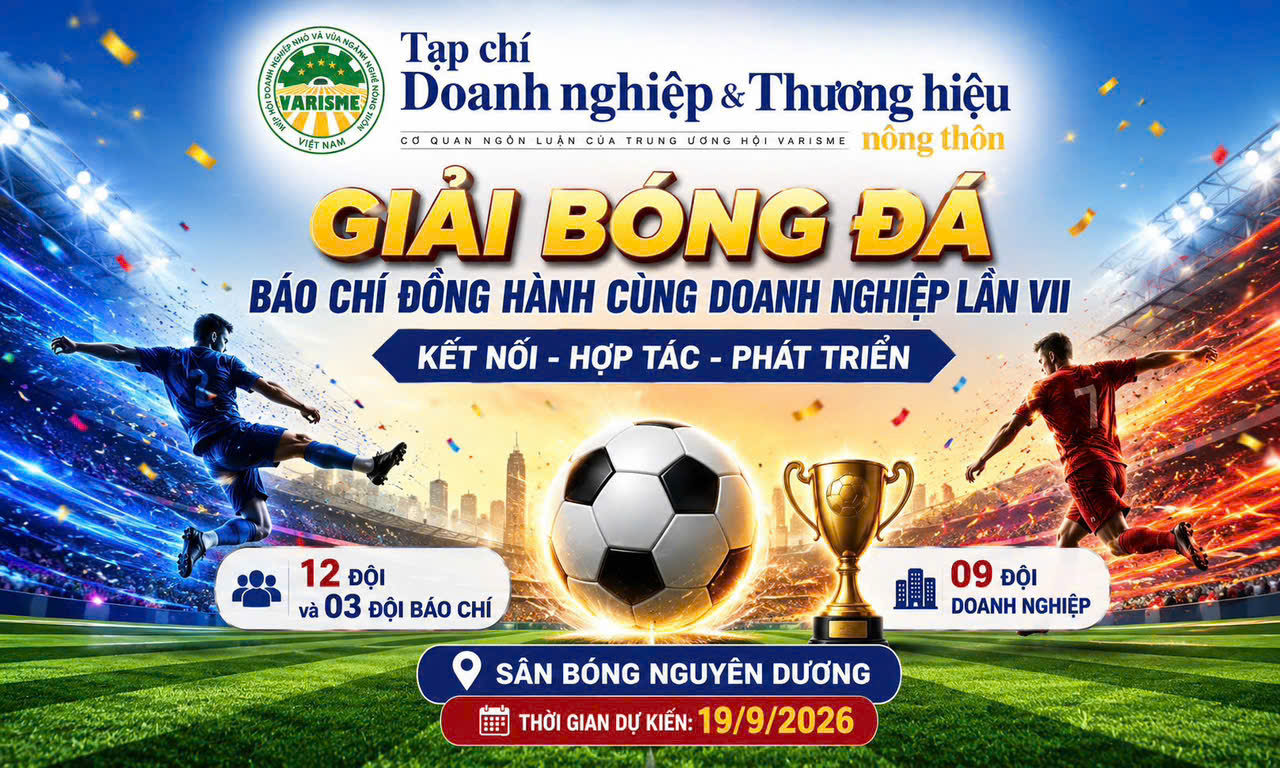 Sắp diễn ra giải bóng đá “Báo chí đồng hành cùng Doanh nghiệp” lần thứ VII- Ảnh 1.