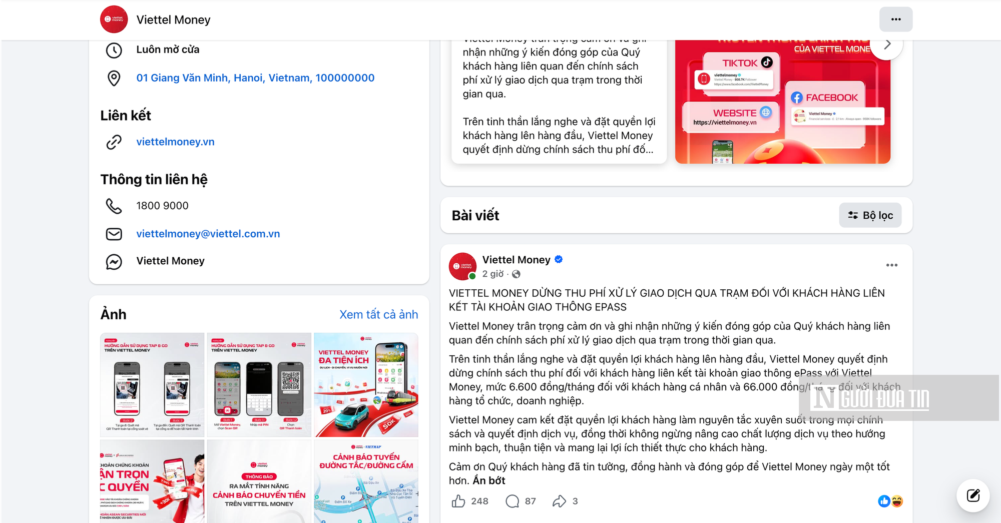 Sau VETC, Viettel Money cũng dừng chính sách thu phí giao dịch EPass- Ảnh 1.
