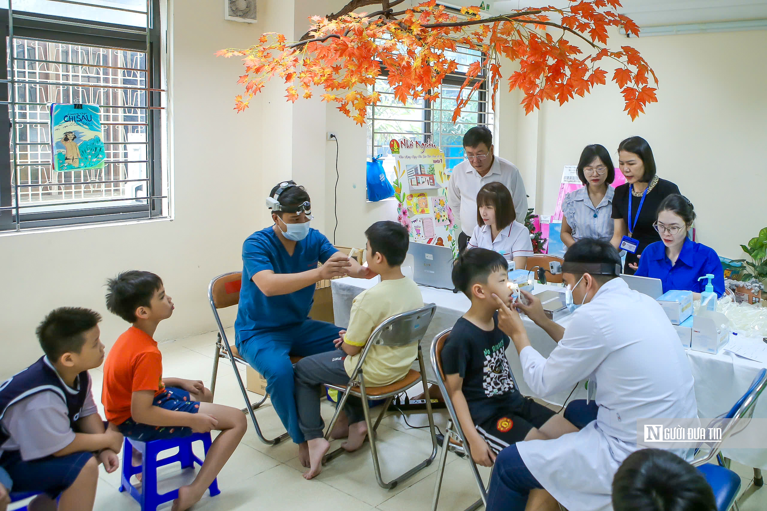 Hà Nội đồng loạt triển khai khám sức khỏe cho trẻ em, học sinh trước thềm năm học mới- Ảnh 2.