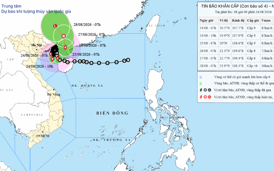B&atilde;o số 4 &iacute;t di chuyển, c&aacute;ch Quảng Ninh v&agrave; Hải Ph&ograve;ng 120km - Ảnh 1.