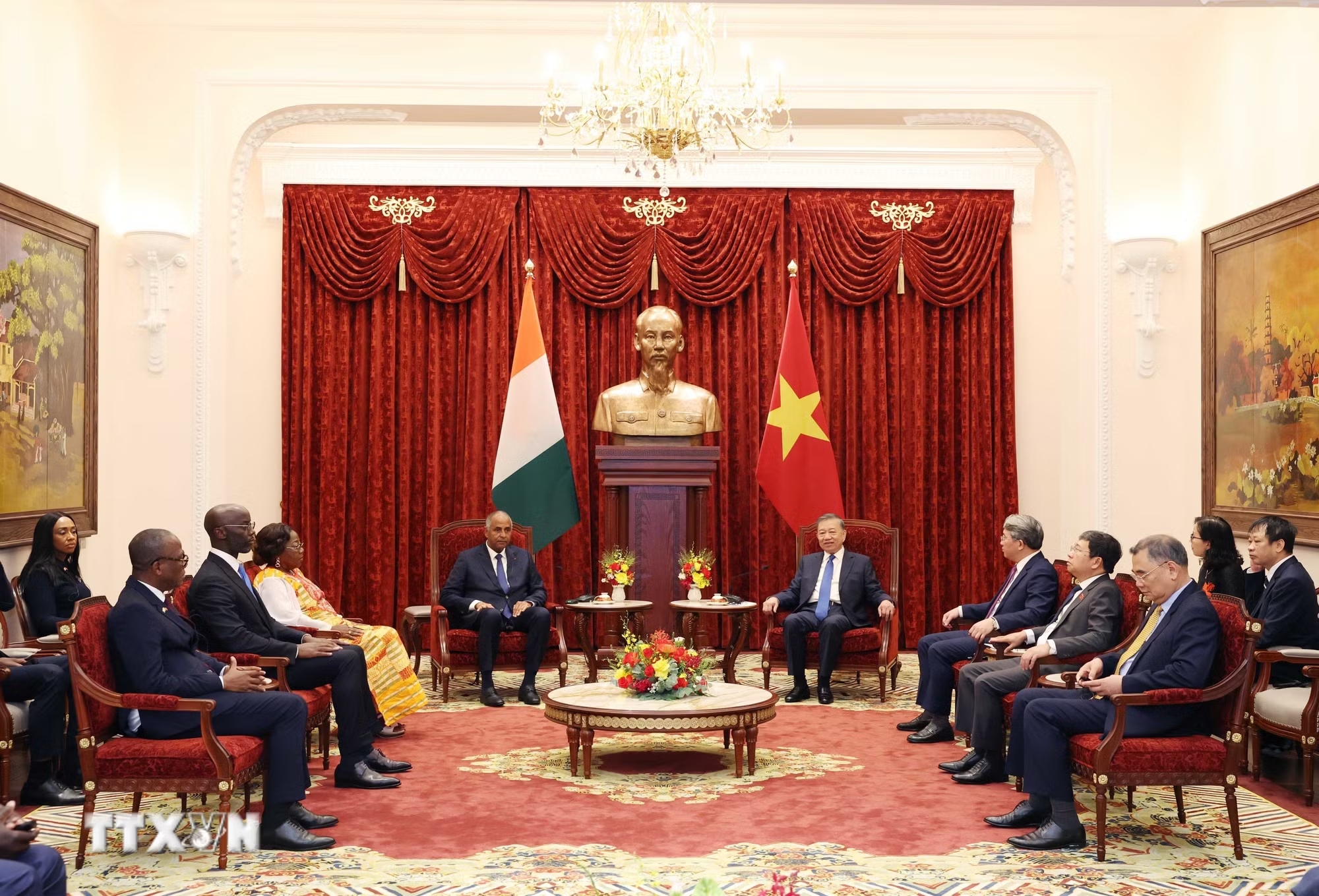 Tổng Bí thư, Chủ tịch nước Tô Lâm tiếp Chủ tịch Quốc hội Bờ Biển Ngà - Ảnh 3.