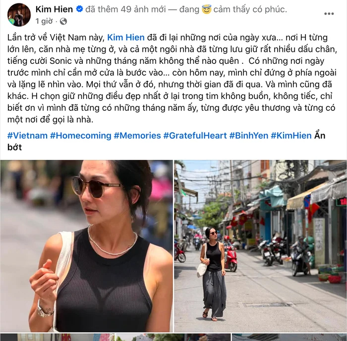 Sau biến cố hôn nhân, nữ diễn viên Kim Hiền gây chú ý khi trở về Việt Nam - Ảnh 1.