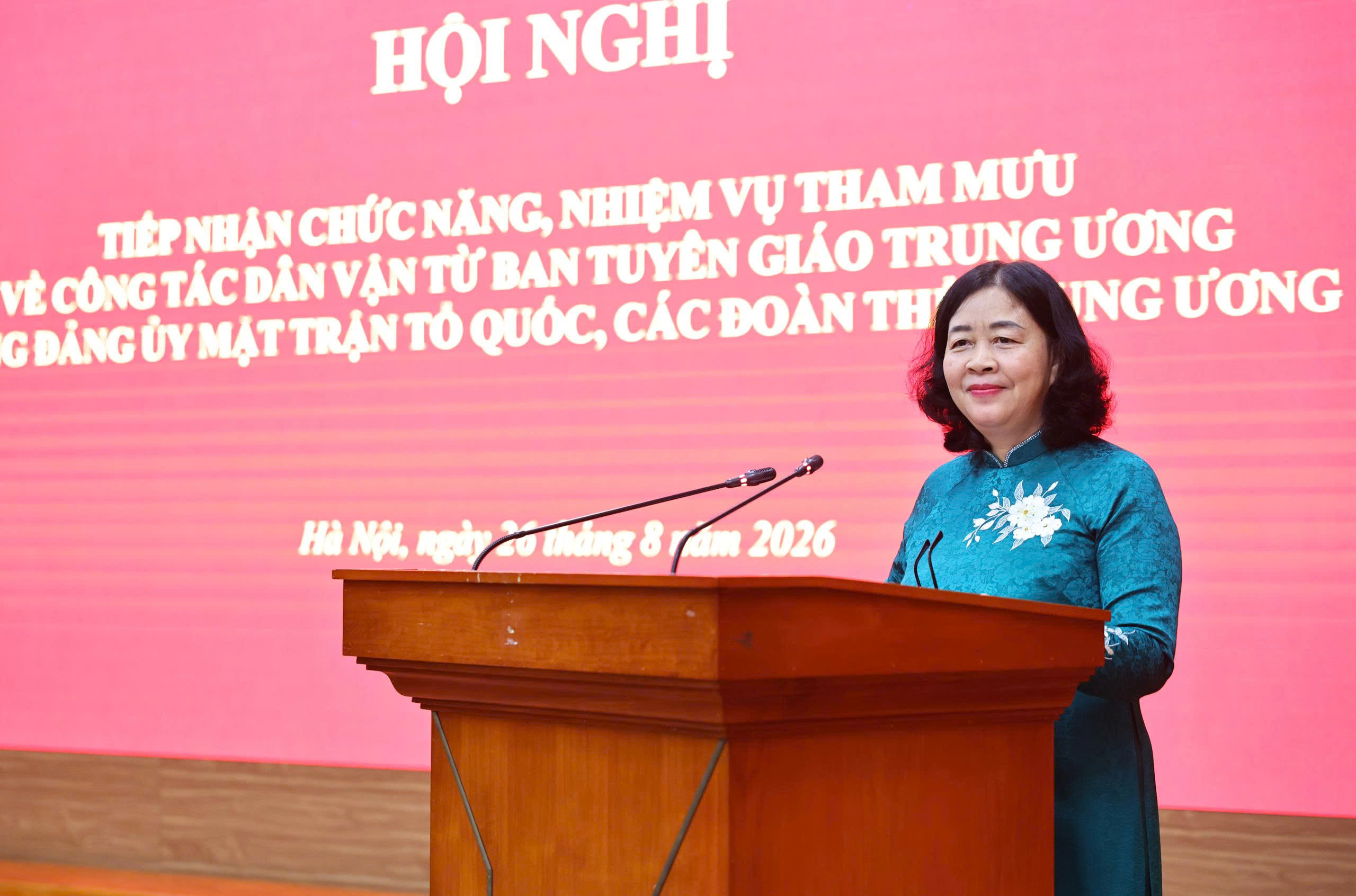 Tiếp nhận chức năng, nhiệm vụ tham mưu công tác dân vận về Đảng ủy MTTQ, các đoàn thể Trung ương - Ảnh 5.