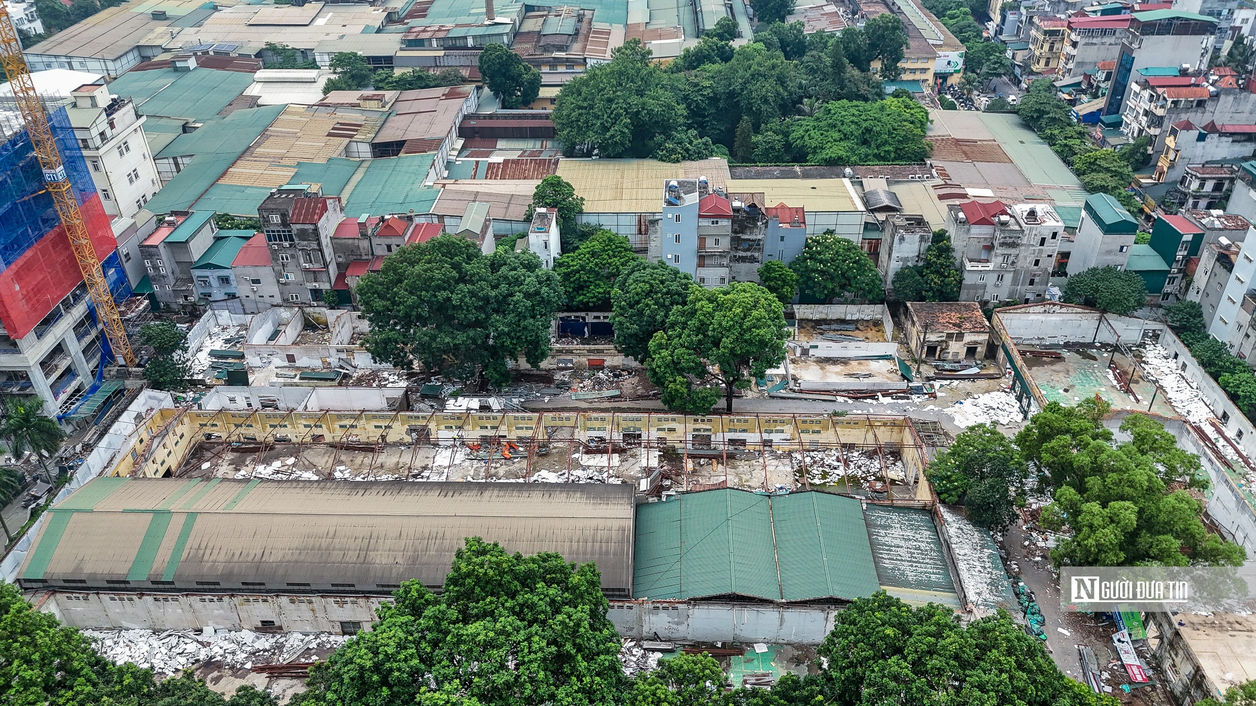 Th&aacute;o dỡ nh&agrave; m&aacute;y Giầy Thượng Đ&igrave;nh tr&ecirc;n khu "đất v&agrave;ng" Nguyễn Tr&atilde;i- Ảnh 13.