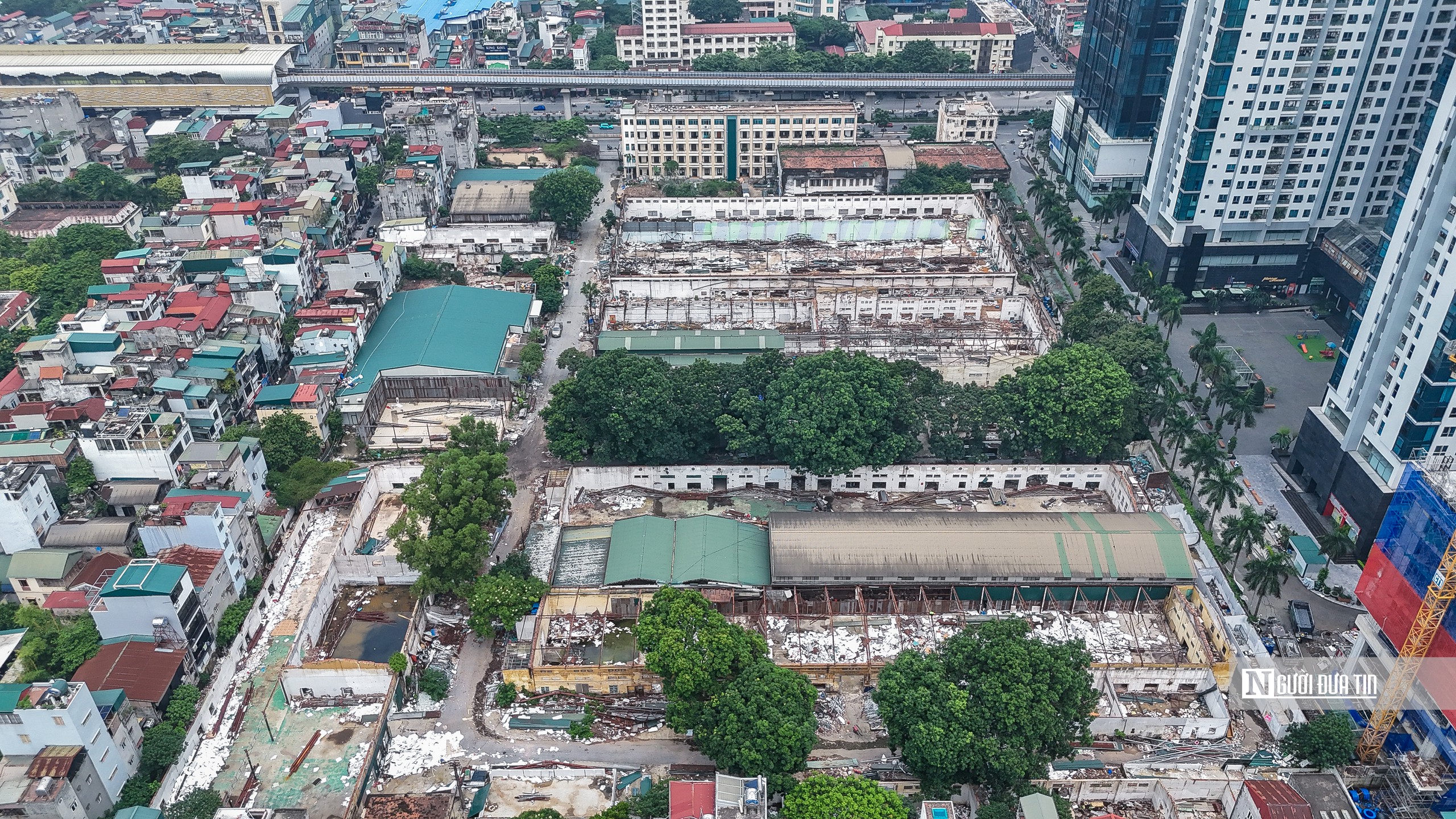 Th&aacute;o dỡ nh&agrave; m&aacute;y Giầy Thượng Đ&igrave;nh tr&ecirc;n khu "đất v&agrave;ng" Nguyễn Tr&atilde;i- Ảnh 3.