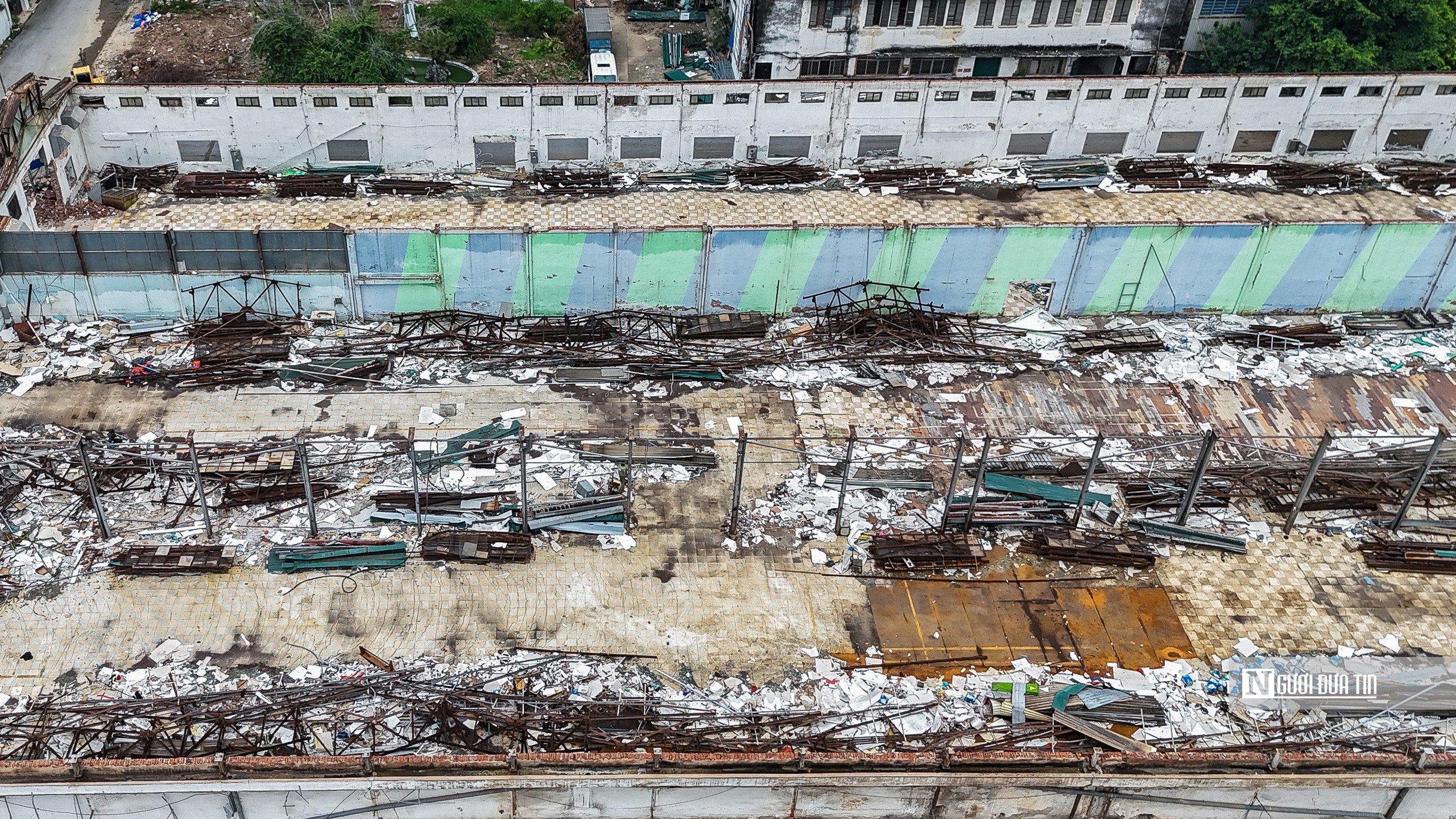 Th&aacute;o dỡ nh&agrave; m&aacute;y Giầy Thượng Đ&igrave;nh tr&ecirc;n khu "đất v&agrave;ng" Nguyễn Tr&atilde;i- Ảnh 10.