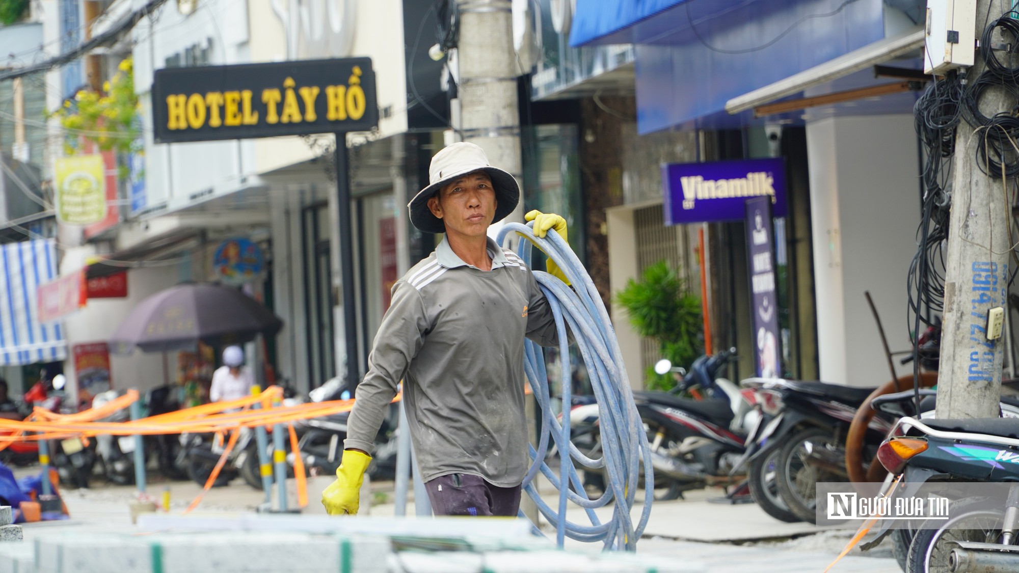 Cận cảnh đường Trần Hưng Đạo đang được “thay áo” với dự án gần 200 tỷ đồng - Ảnh 7.