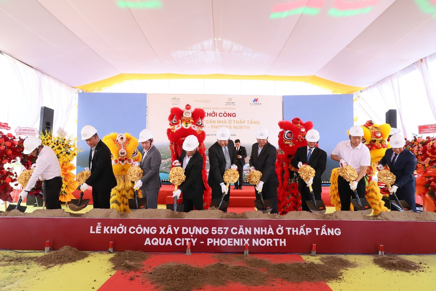 Đối tác quốc tế liên tiếp khởi công các gói thầu lớn tại Aqua City - Ảnh 1.