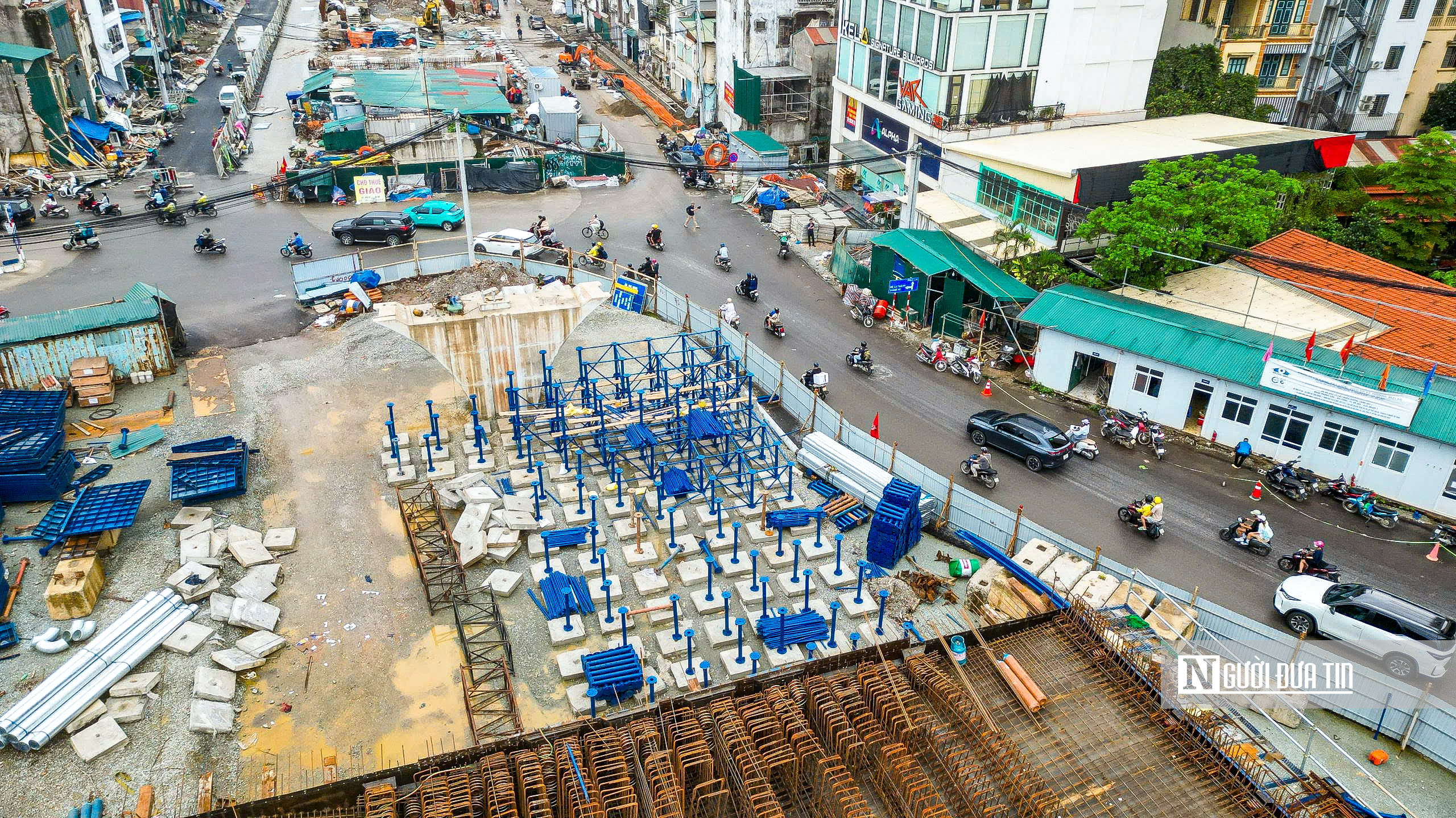 Hình ảnh tăng tốc thi công tuyến đường Hoàng Cầu - Voi Phục- Ảnh 6.