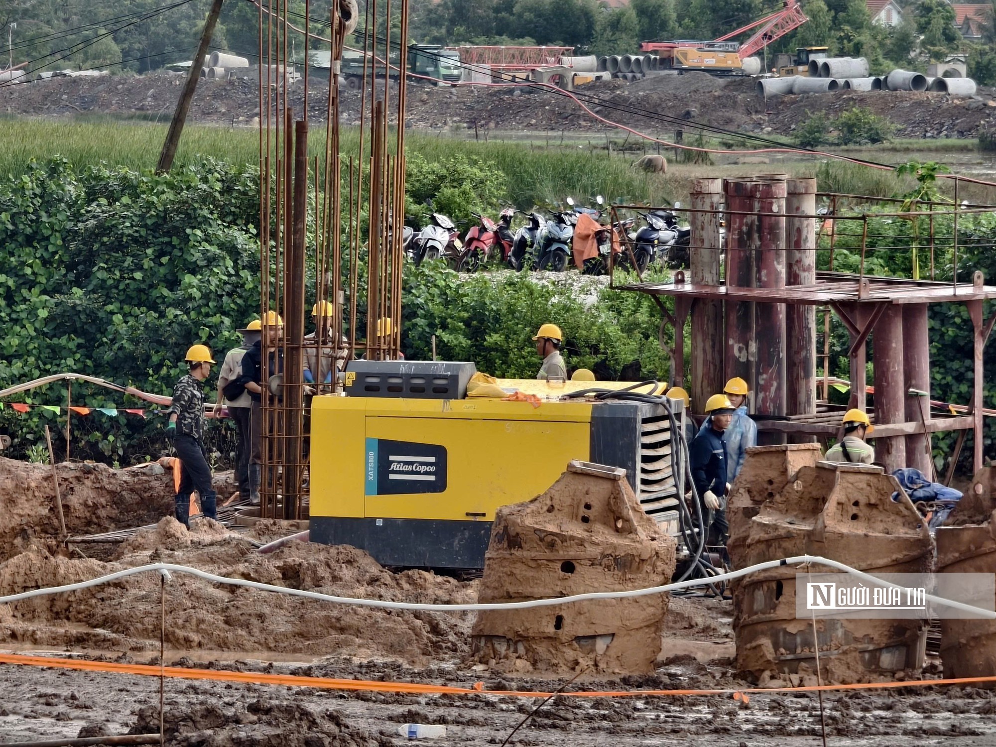 Nhộn nhịp trên công trường đường sắt cao tốc Hà Nội - Quảng Ninh dịp Quốc khánh- Ảnh 5.
