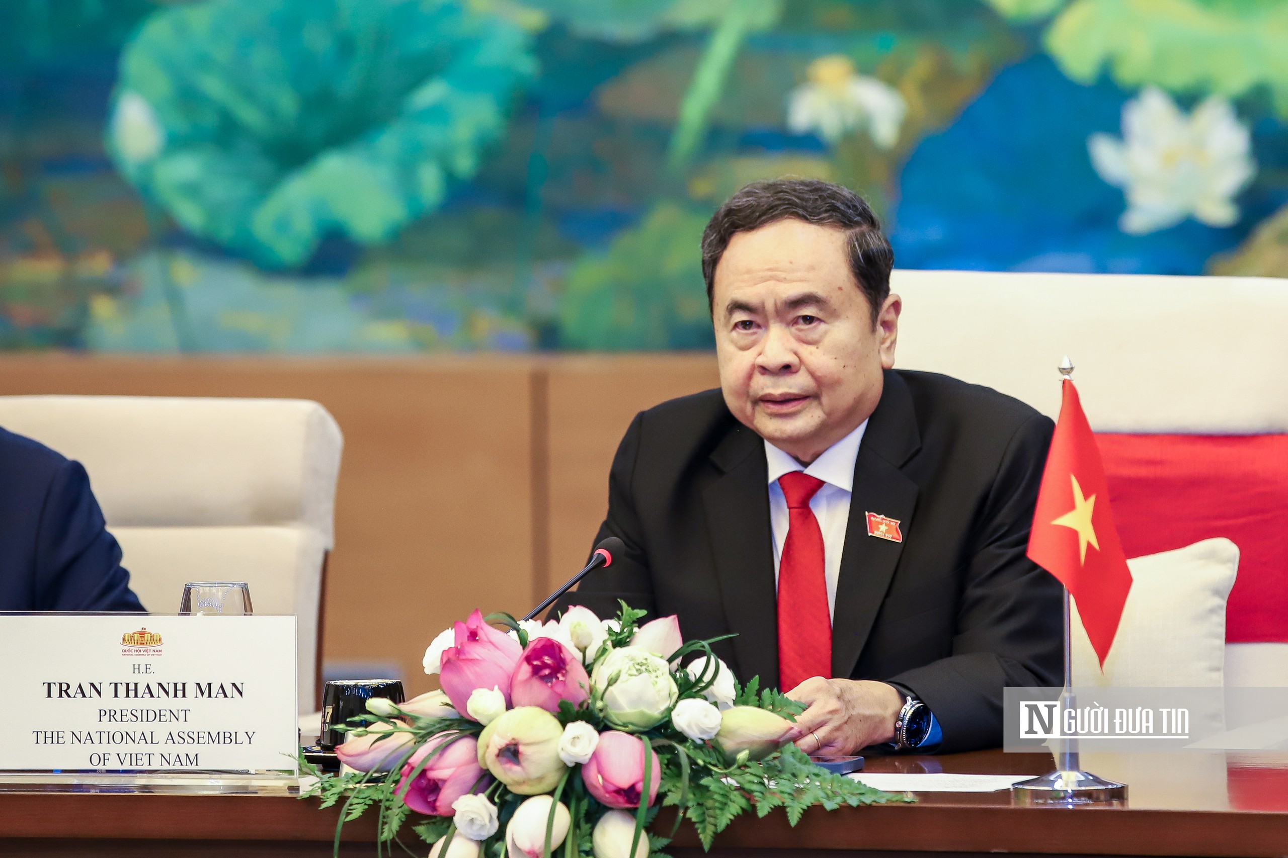 Chủ tịch Quốc hội Trần Thanh Mẫn đón và hội đàm với Chủ tịch Quốc hội Thái Lan - Ảnh 9.