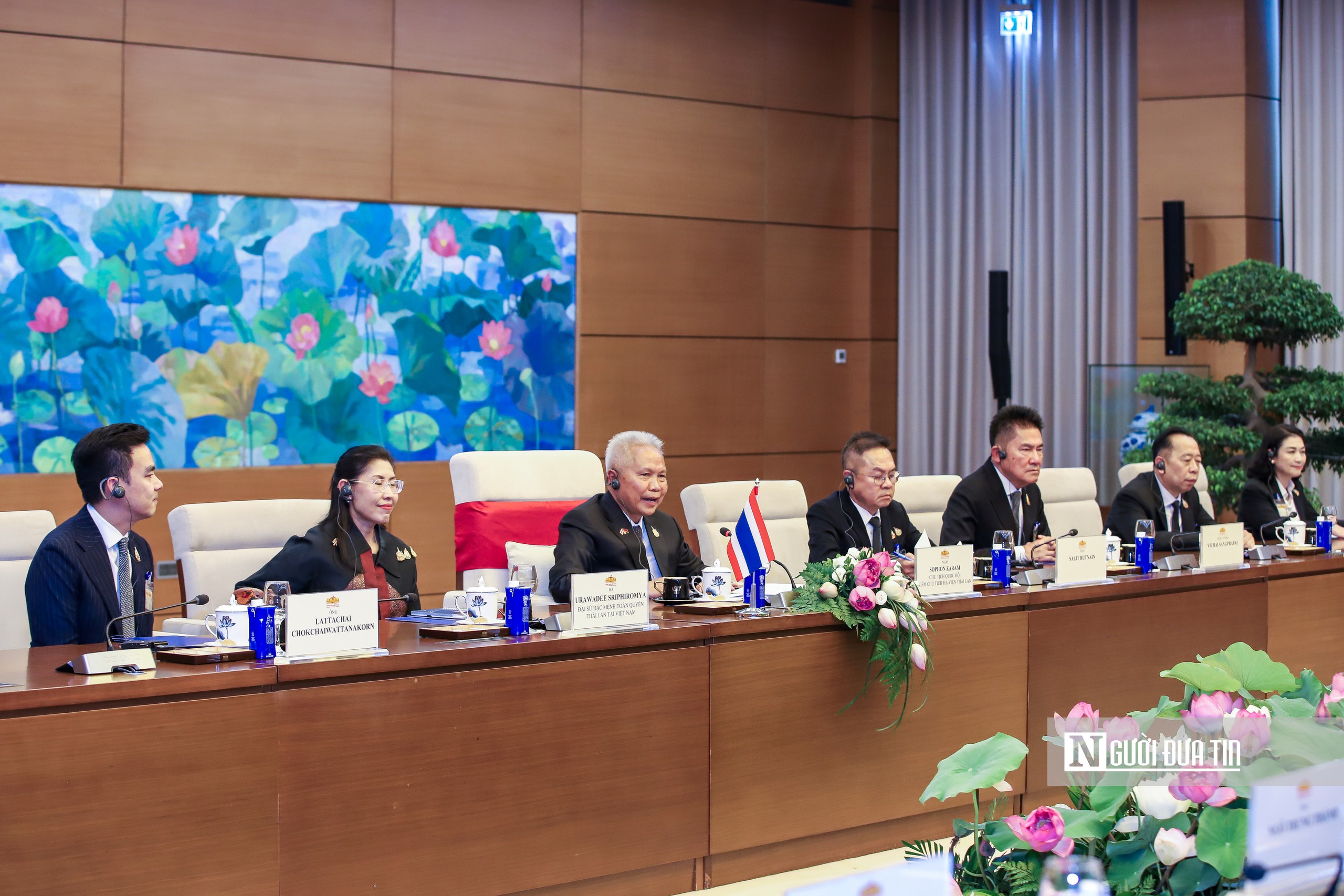 Chủ tịch Quốc hội Trần Thanh Mẫn đón và hội đàm với Chủ tịch Quốc hội Thái Lan - Ảnh 12.