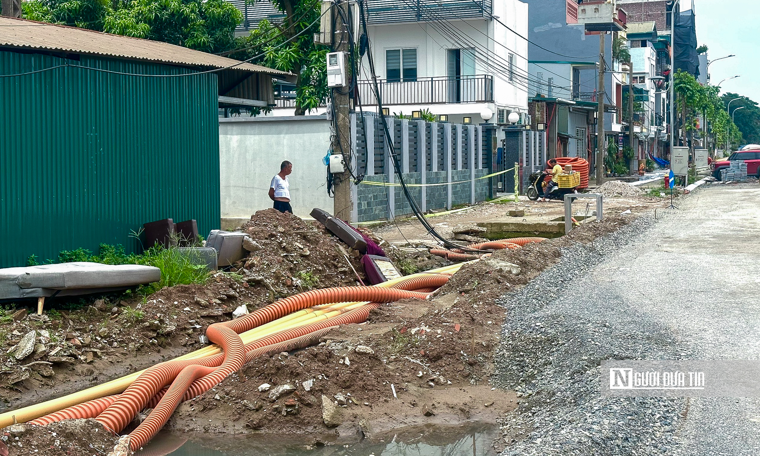 Hiện trạng tuyến đường vừa được Chủ tịch Hà Nội ấn định ngày hoàn thành - Ảnh 7.